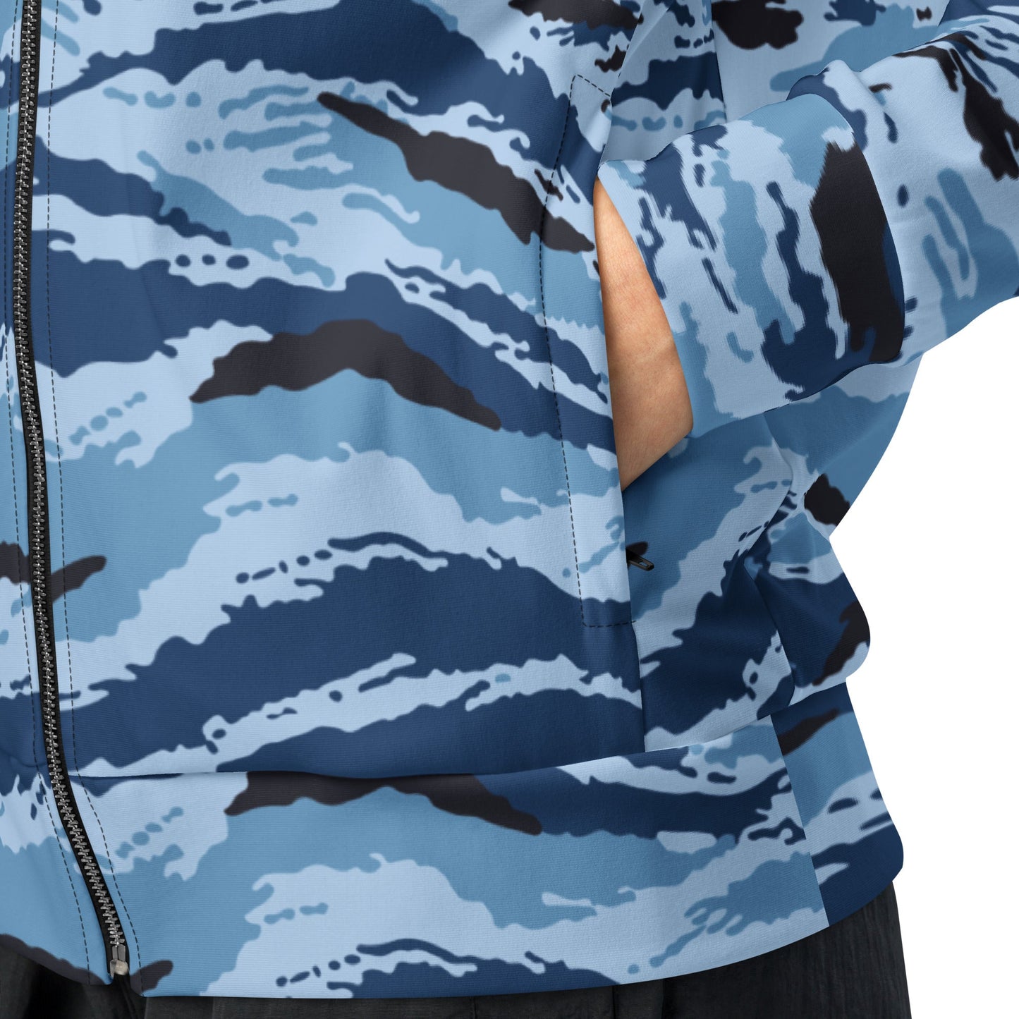 Kamysh Blue Camo Track Jacket _ Concealing Coloration