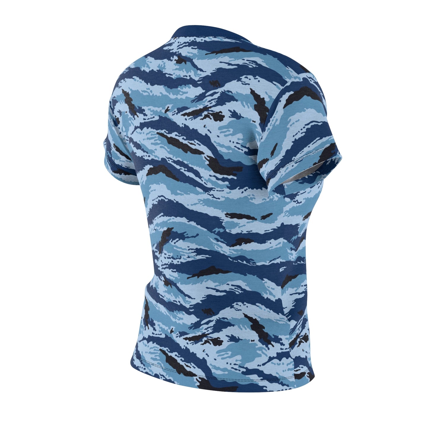 Kamysh Blue Camo Women’s T-Shirt _ Concealing Coloration