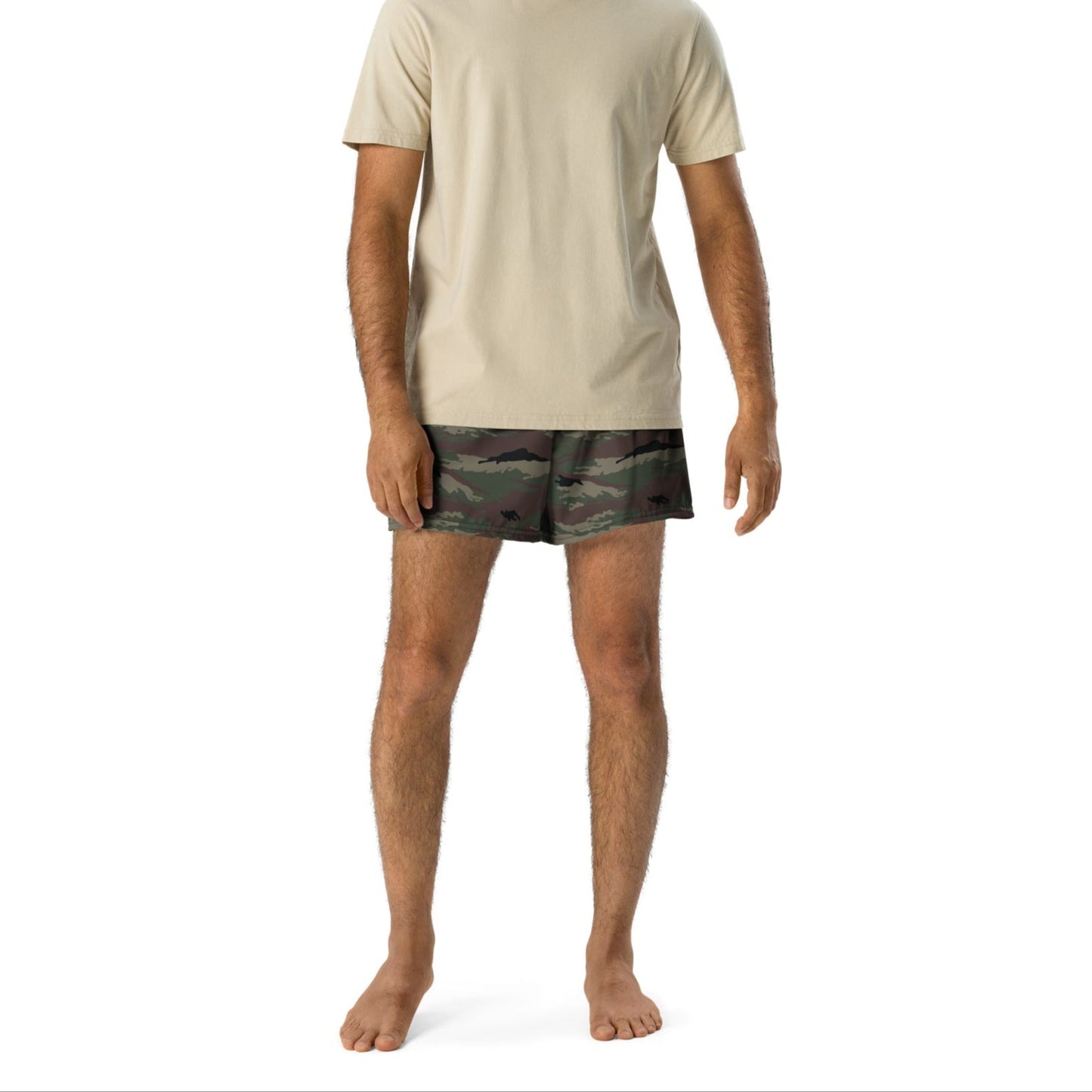 Kamysh Woodland Camo 2.5″ inseam Tech Shorts - Concealing Coloration