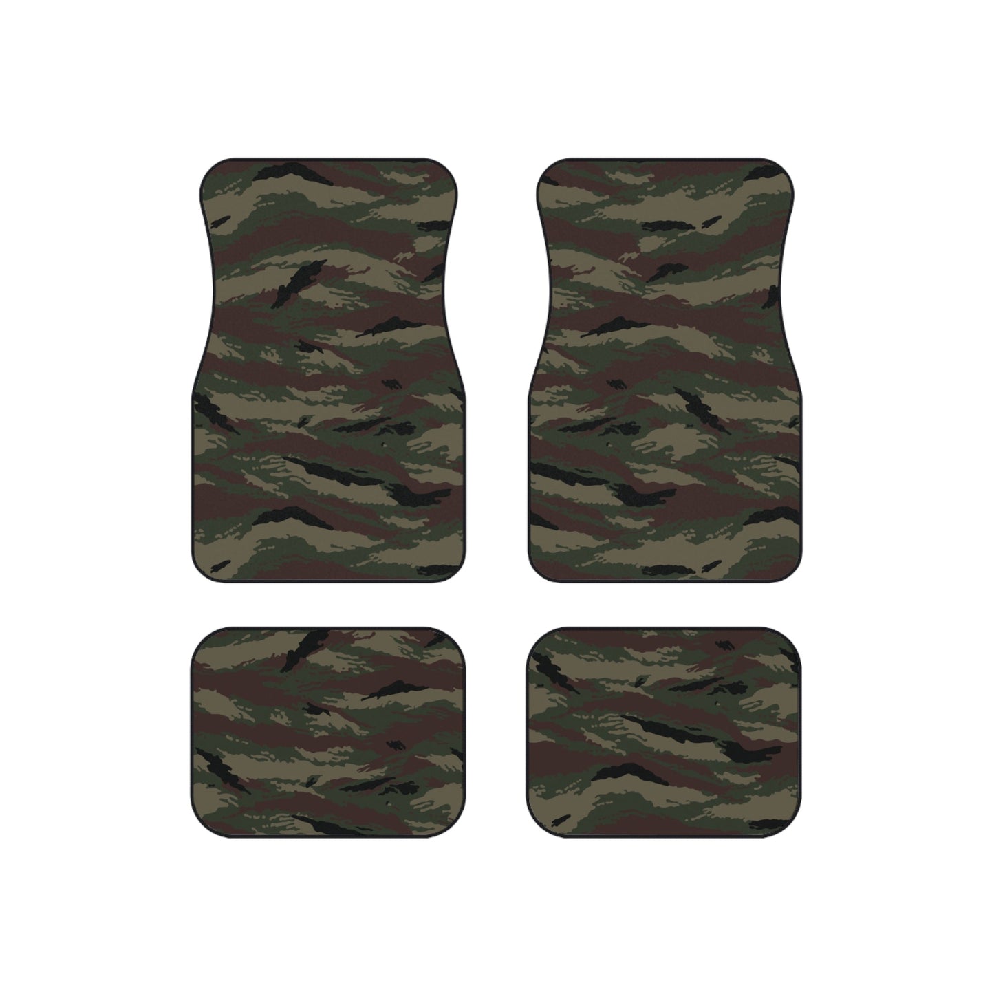 Kamysh Woodland Camo All-Weather Car Mats (Set of 4) _ Concealing Coloration