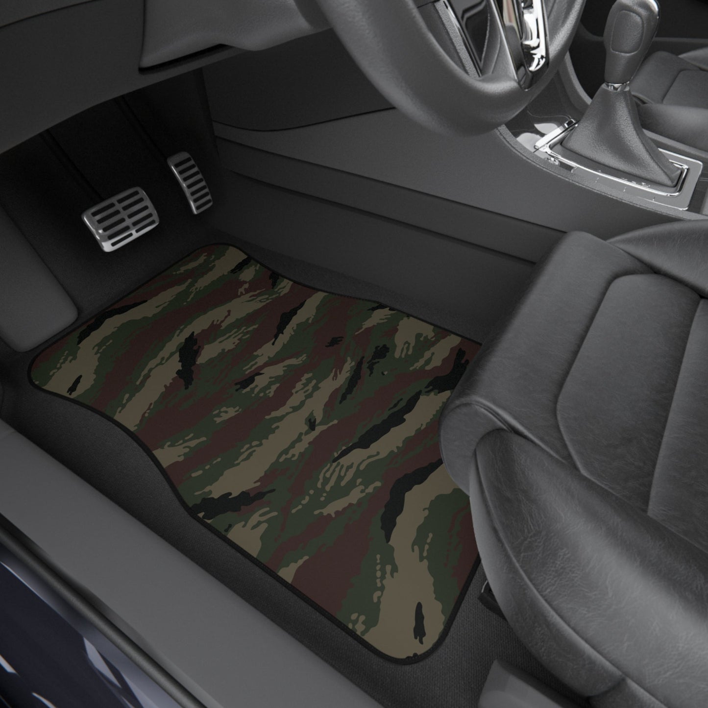 Kamysh Woodland Camo All-Weather Car Mats (Set of 4) _ Concealing Coloration