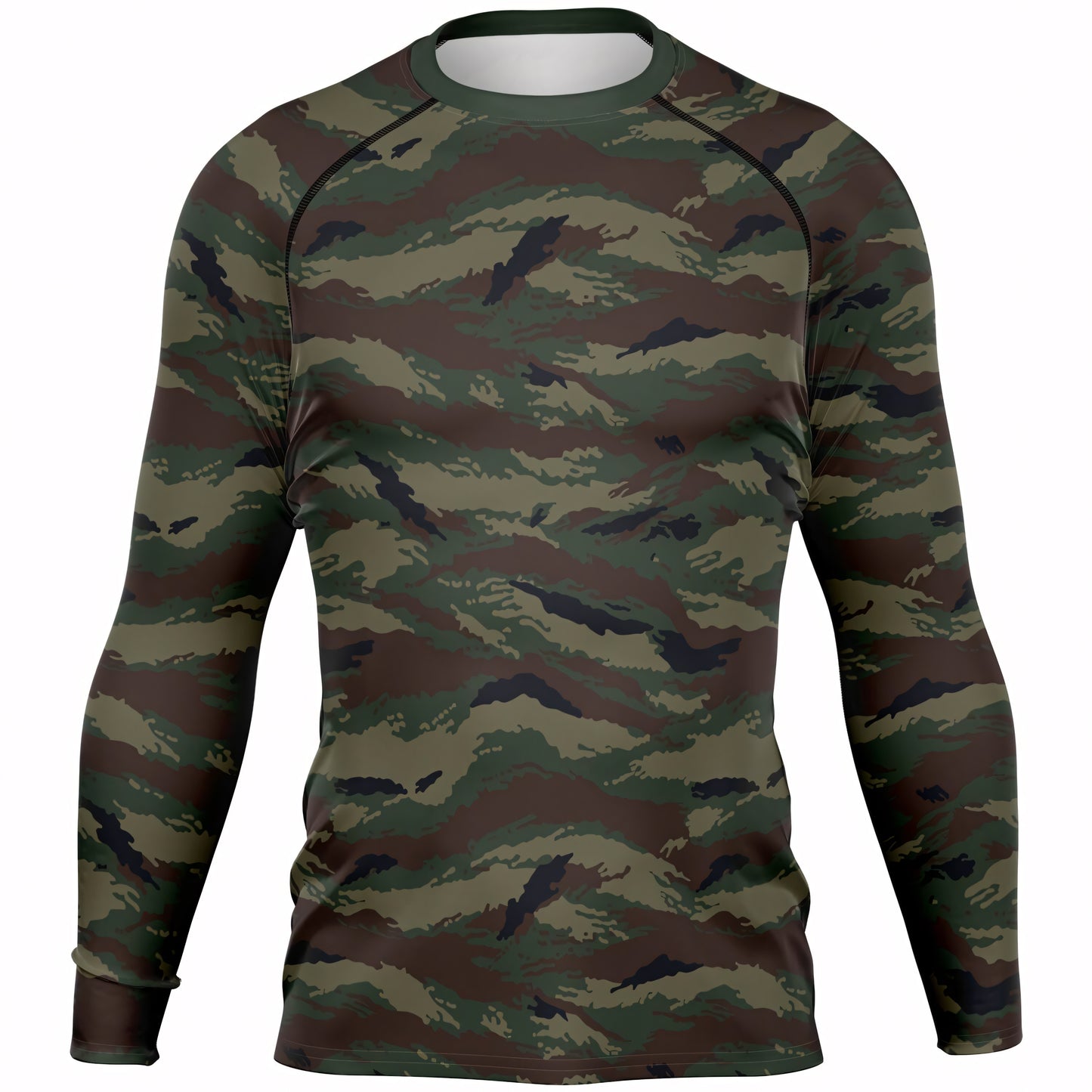 Kamysh Woodland Camo Men's Long-sleeve Base Layer - Concealing Coloration