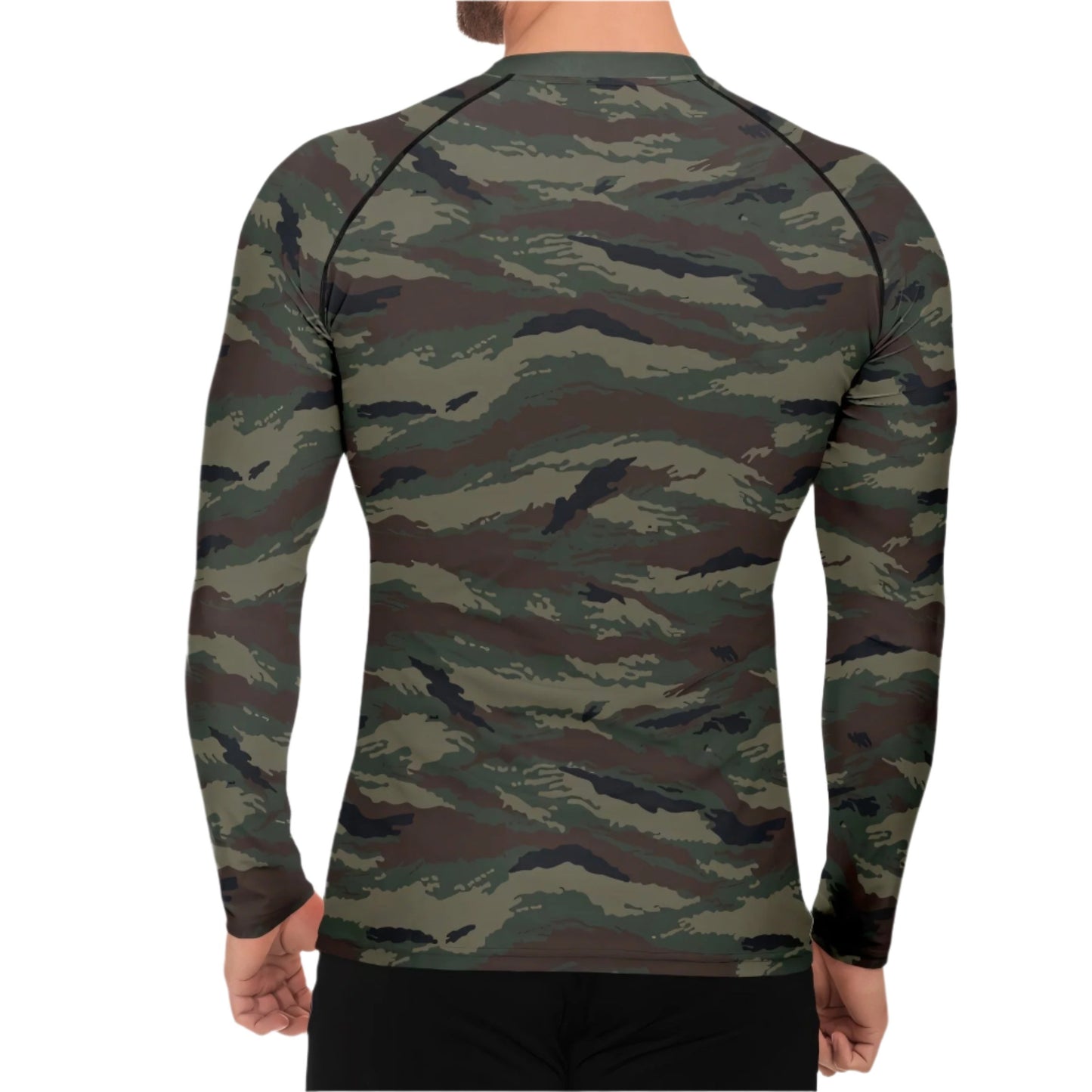 Kamysh Woodland Camo Men's Long-sleeve Base Layer - Concealing Coloration