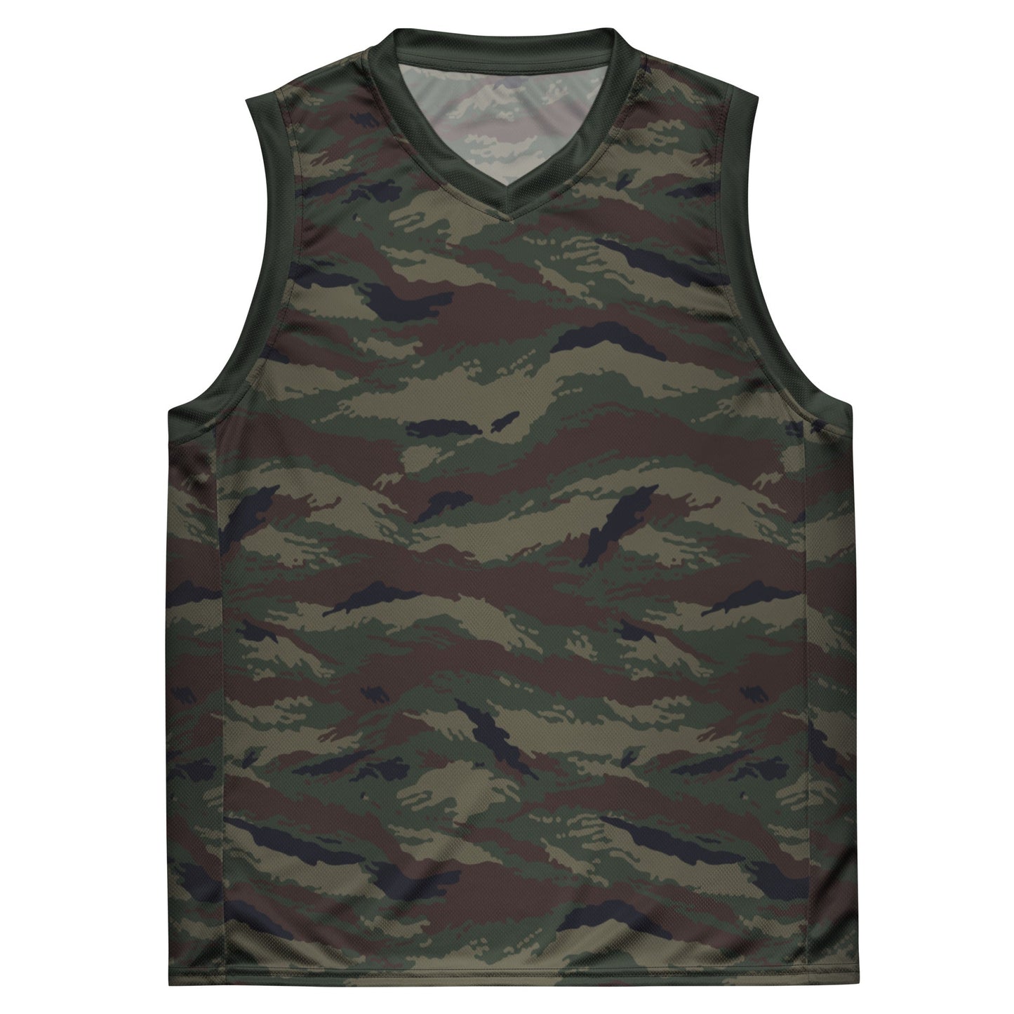 Kamysh Woodland Camo Basketball Jersey _ Concealing Coloration