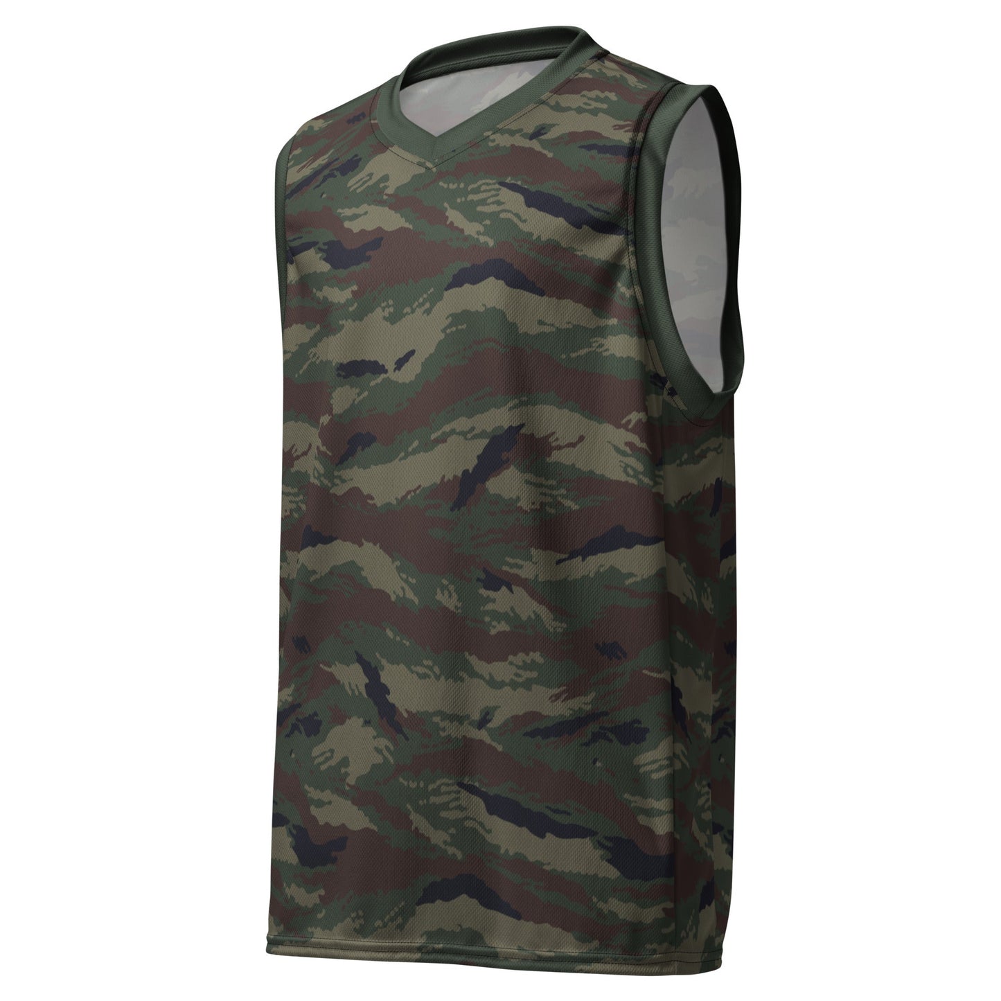 Kamysh Woodland Camo Basketball Jersey _ Concealing Coloration