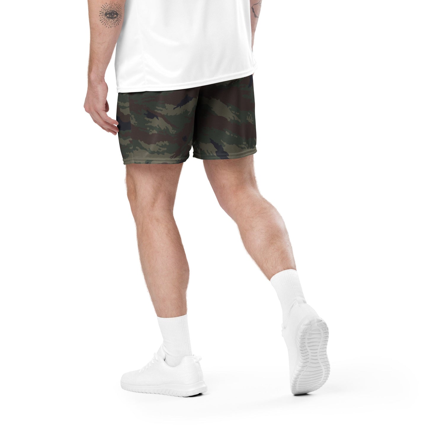 Kamysh Woodland Camo Basketball Shorts _ Concealing Coloration
