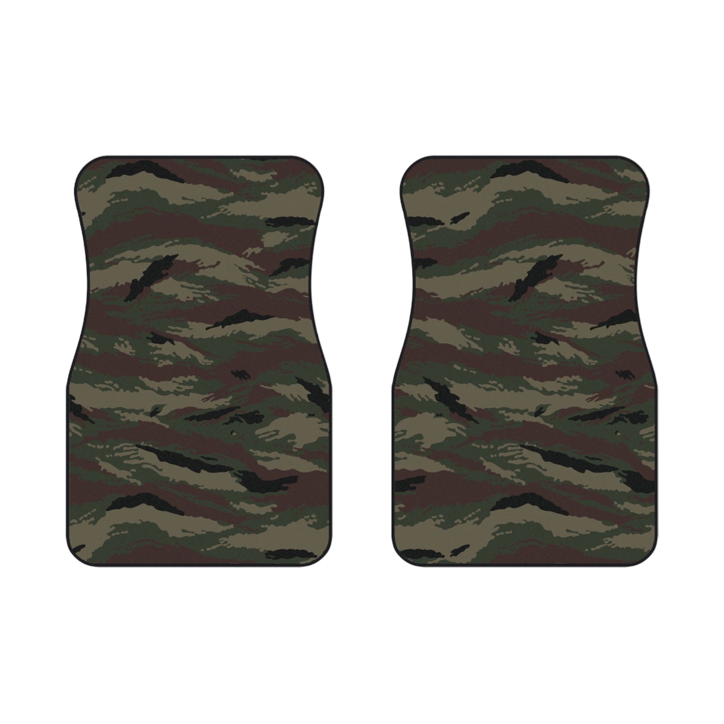 Kamysh Woodland Camo Front Seat Car Mats (Set of 2) _ Concealing Coloration