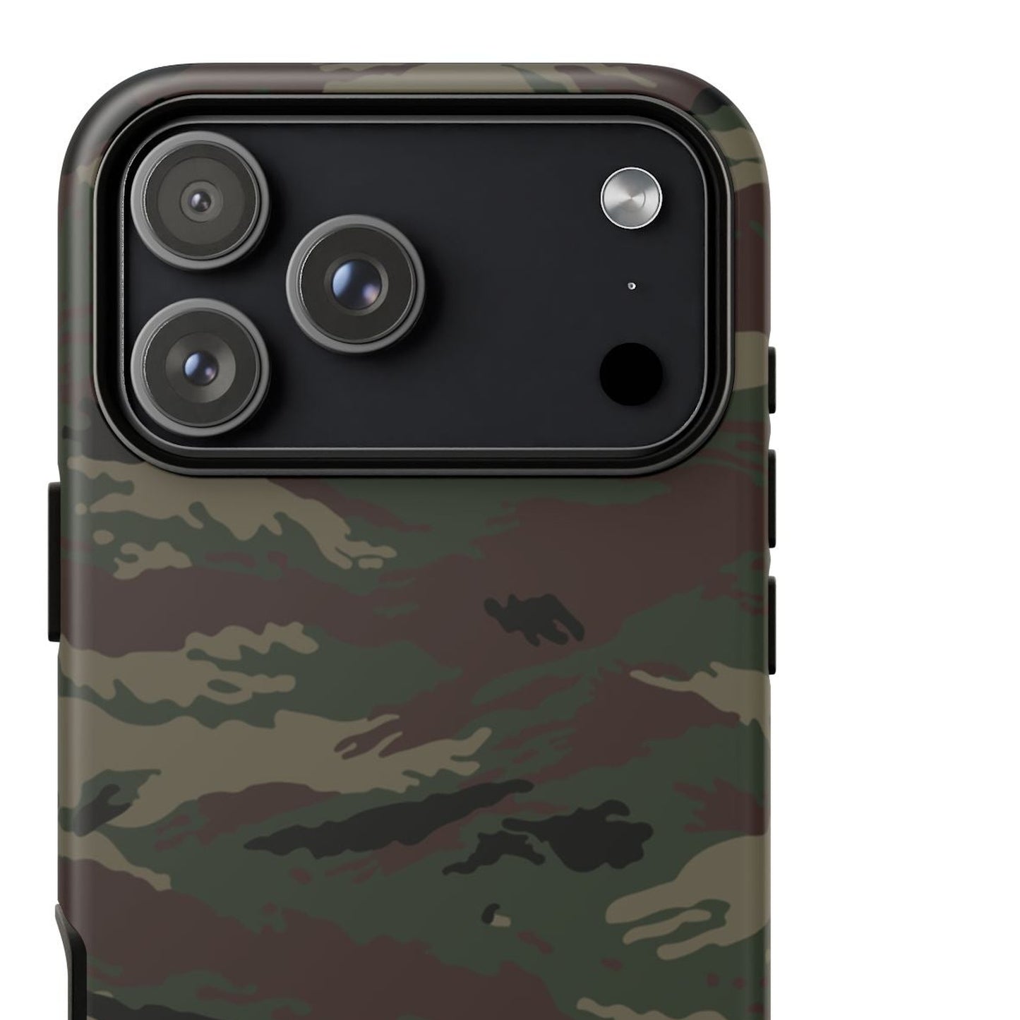 Kamysh Woodland Camo MagSafe iPhone 17 Pro Max Field Case close-up