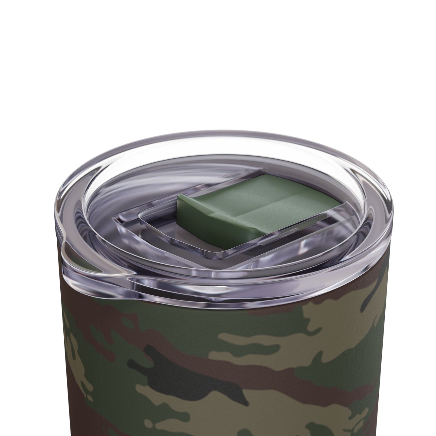 Kamysh Woodland Camo Skinny 20oz Tumbler with Straw _ Concealing Coloration