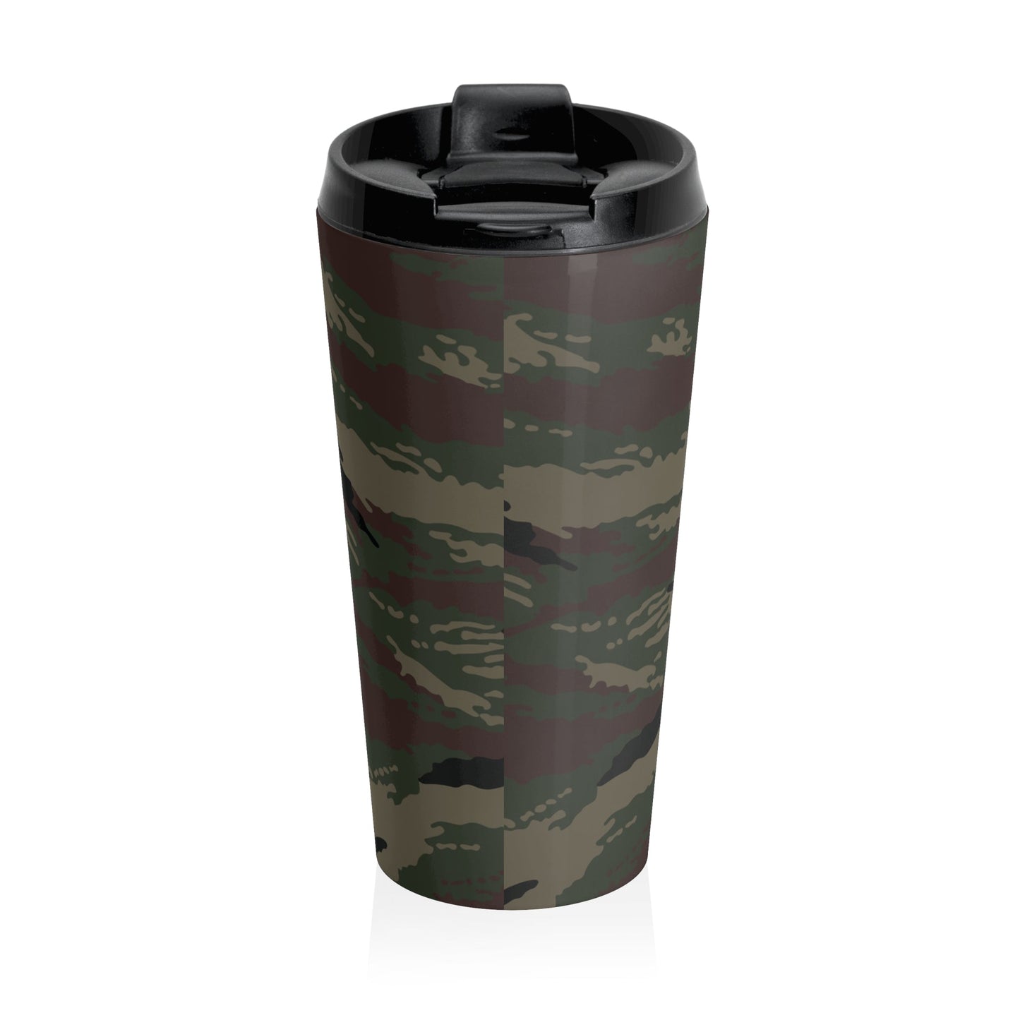 Kamysh Woodland Camo Stainless Steel Travel Mug - Concealing Coloration