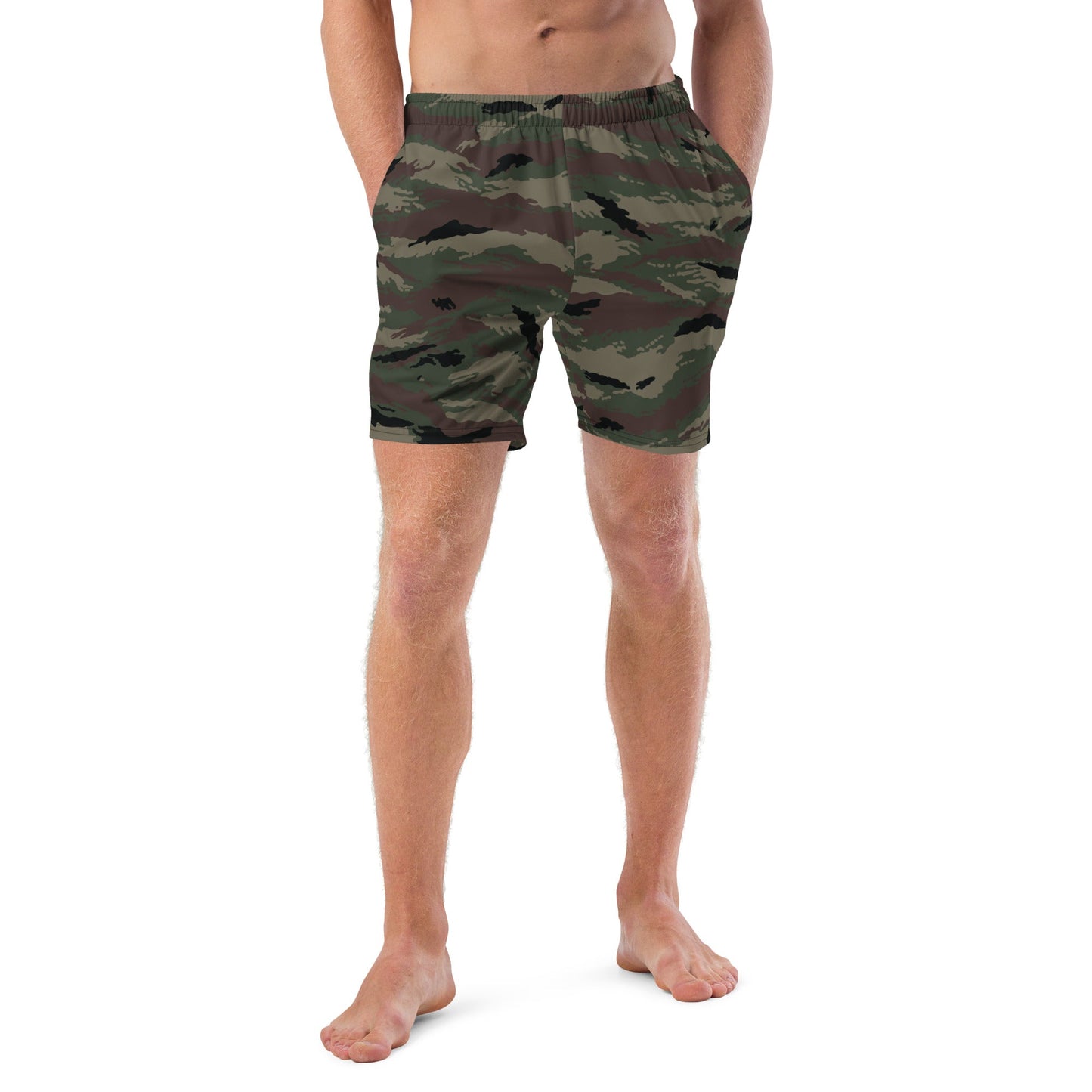 Kamysh Woodland Camo Swim Trunks - Concealing Coloration