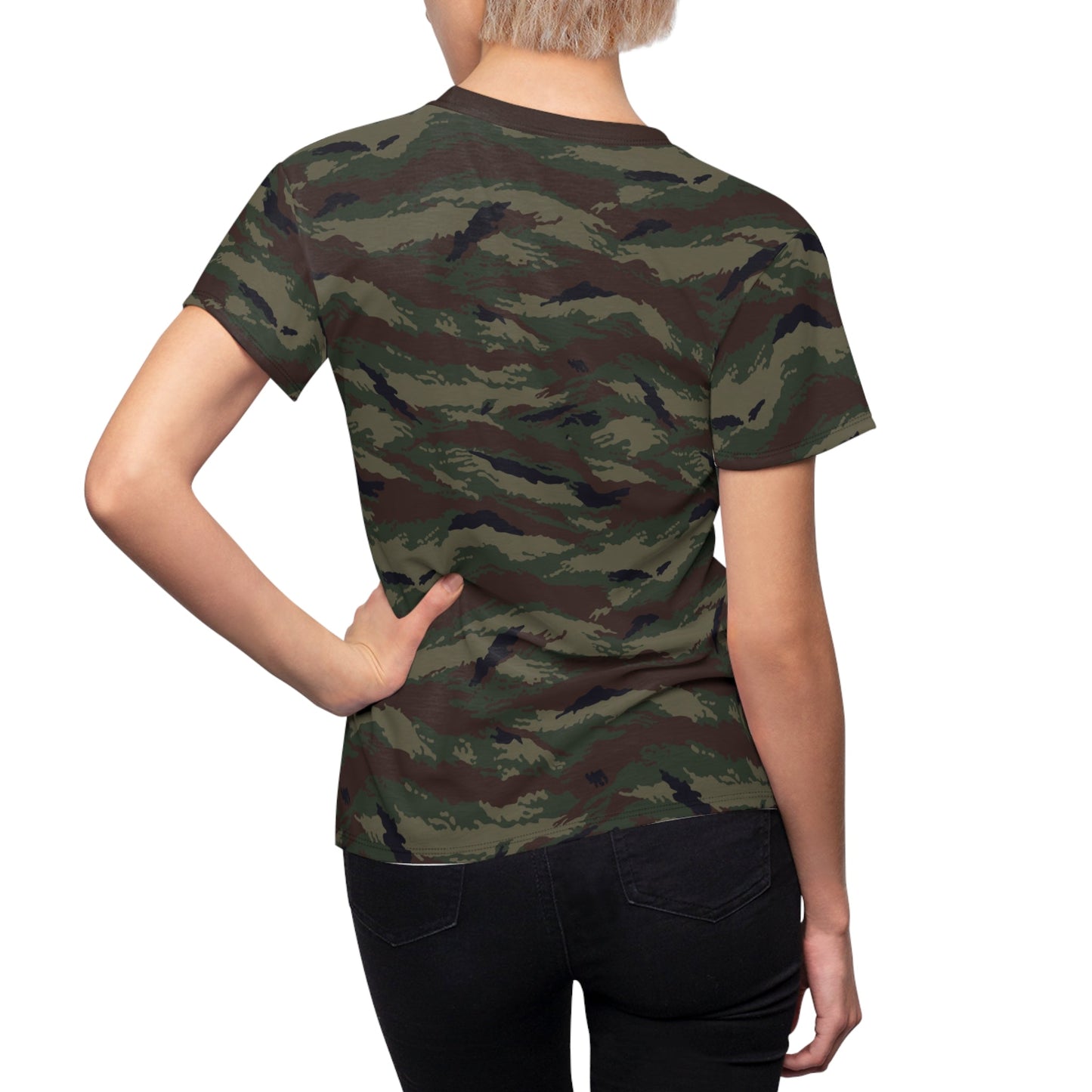 Kamysh Woodland Camo Women’s T-Shirt _ Concealing Coloration
