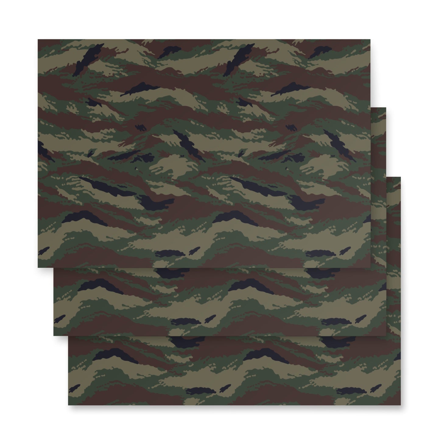 Kamysh Woodland Camo Wrapping Paper Sheets _ Concealing Coloration