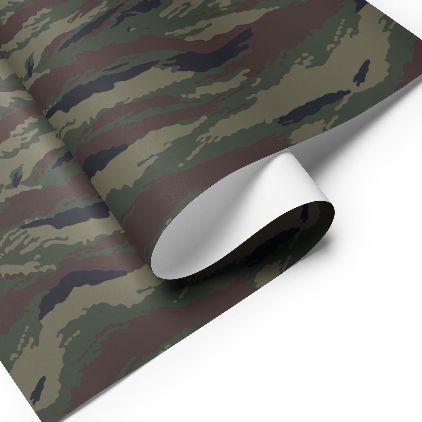 Kamysh Woodland Camo Wrapping Paper Sheets _ Concealing Coloration