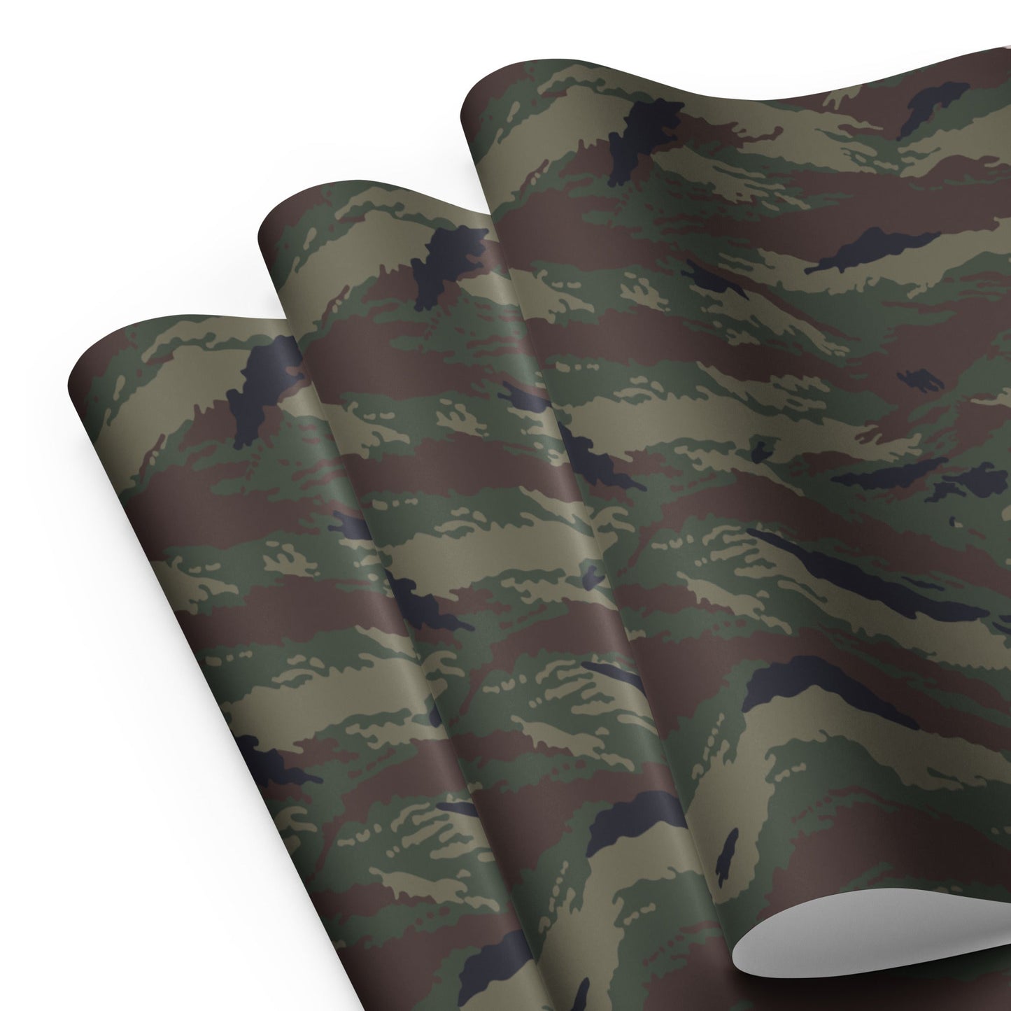 Kamysh Woodland Camo Wrapping Paper Sheets _ Concealing Coloration