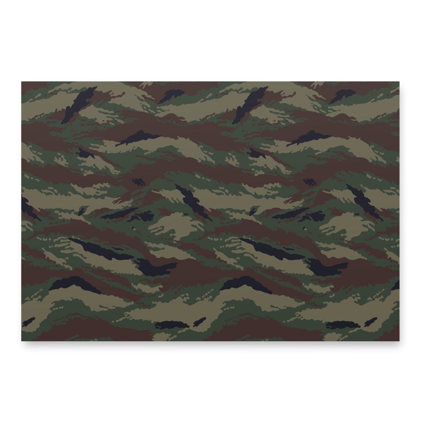 Kamysh Woodland Camo Wrapping Paper Sheets _ Concealing Coloration