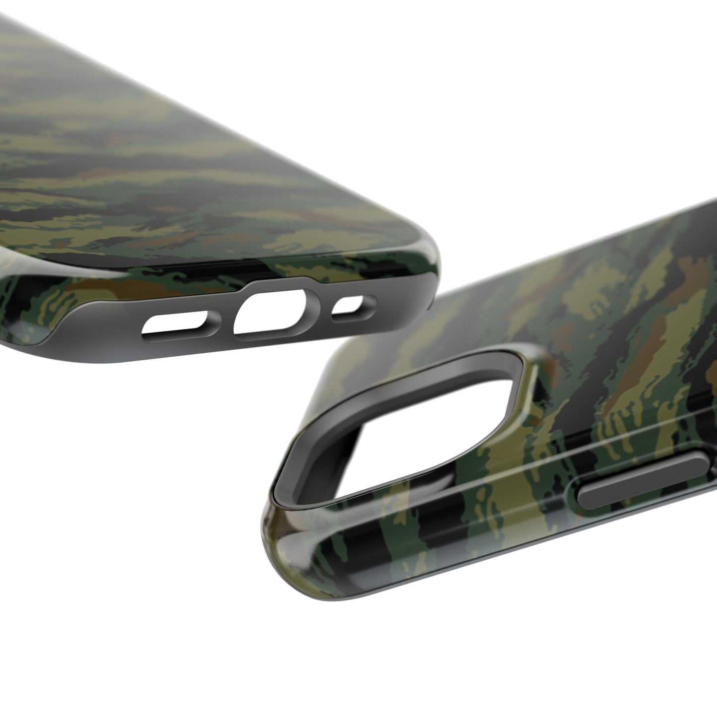 Kamysh Woodland Tigr Camo Magsafe iPhone 15 Field Case _ Concealing Coloration