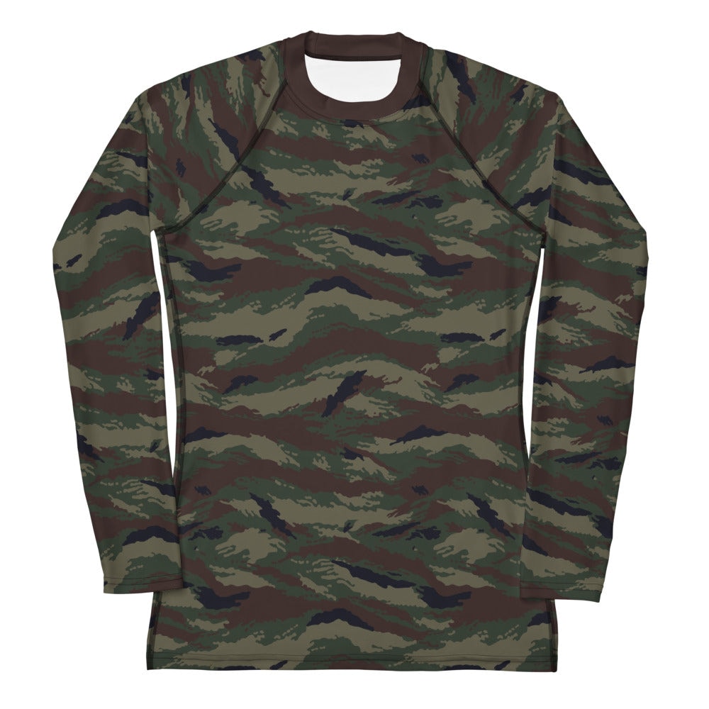 Kamysh Woodland Tigr Camo Women's Long-sleeve Base Layer _ Concealing Coloration