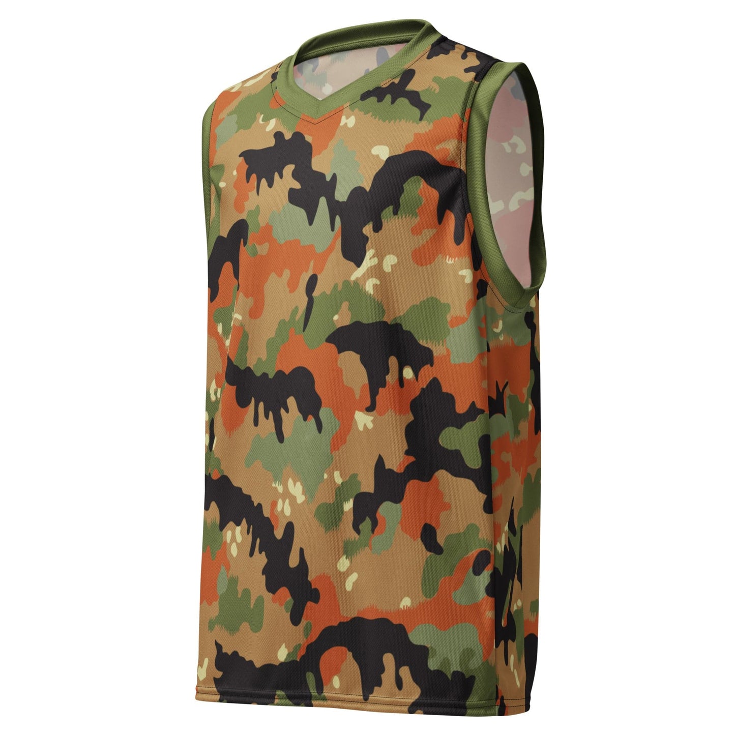Leibermuster Camo Basketball Jersey _ Concealing Coloration