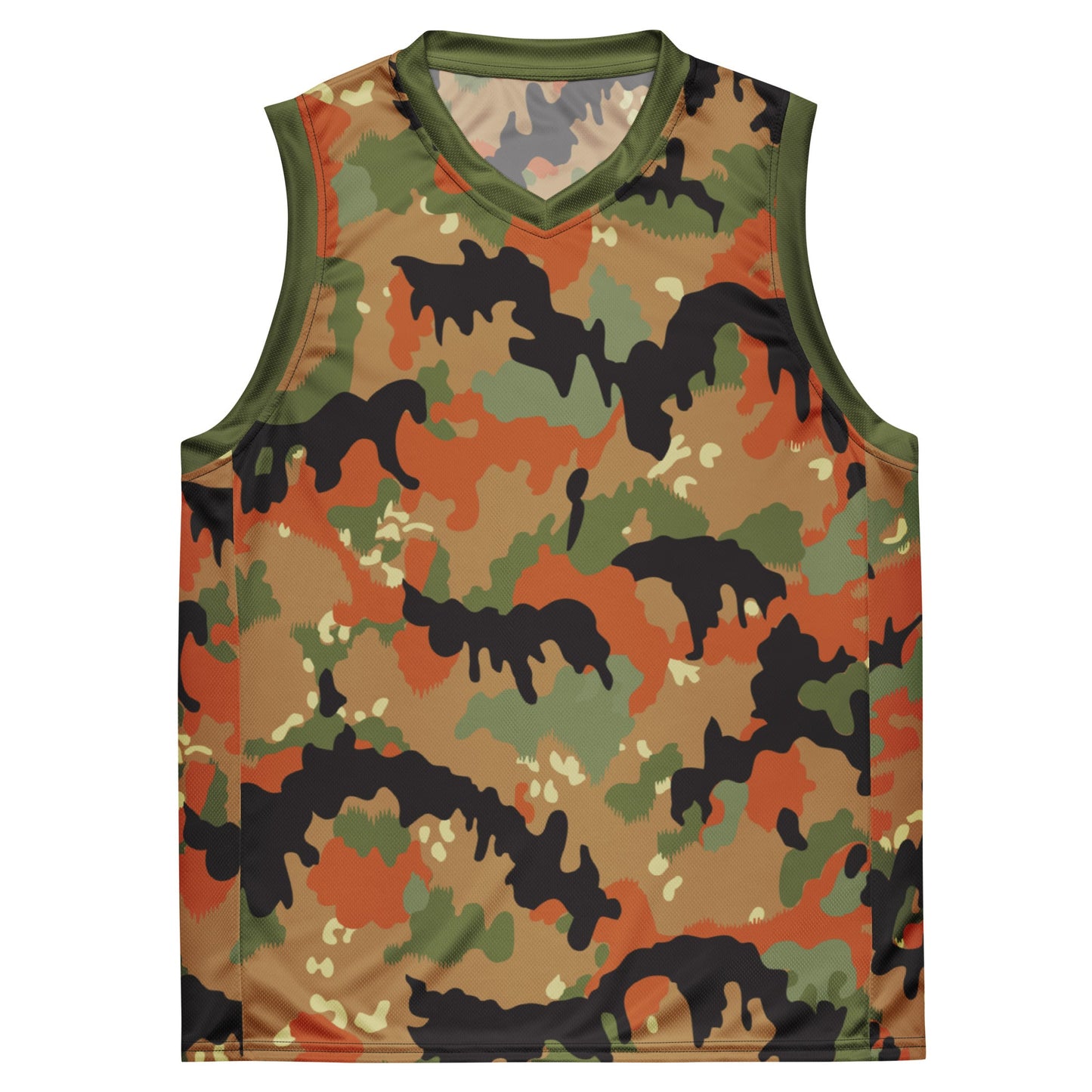 Leibermuster Camo Basketball Jersey _ Concealing Coloration