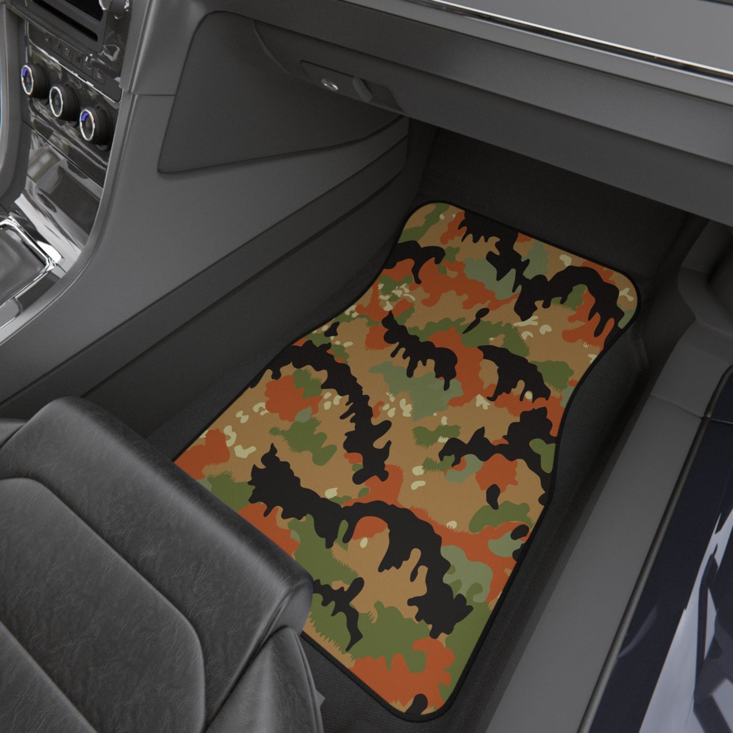 Leibermuster Camo Front Seat Car Mats (Set of 2) _ Concealing Coloration
