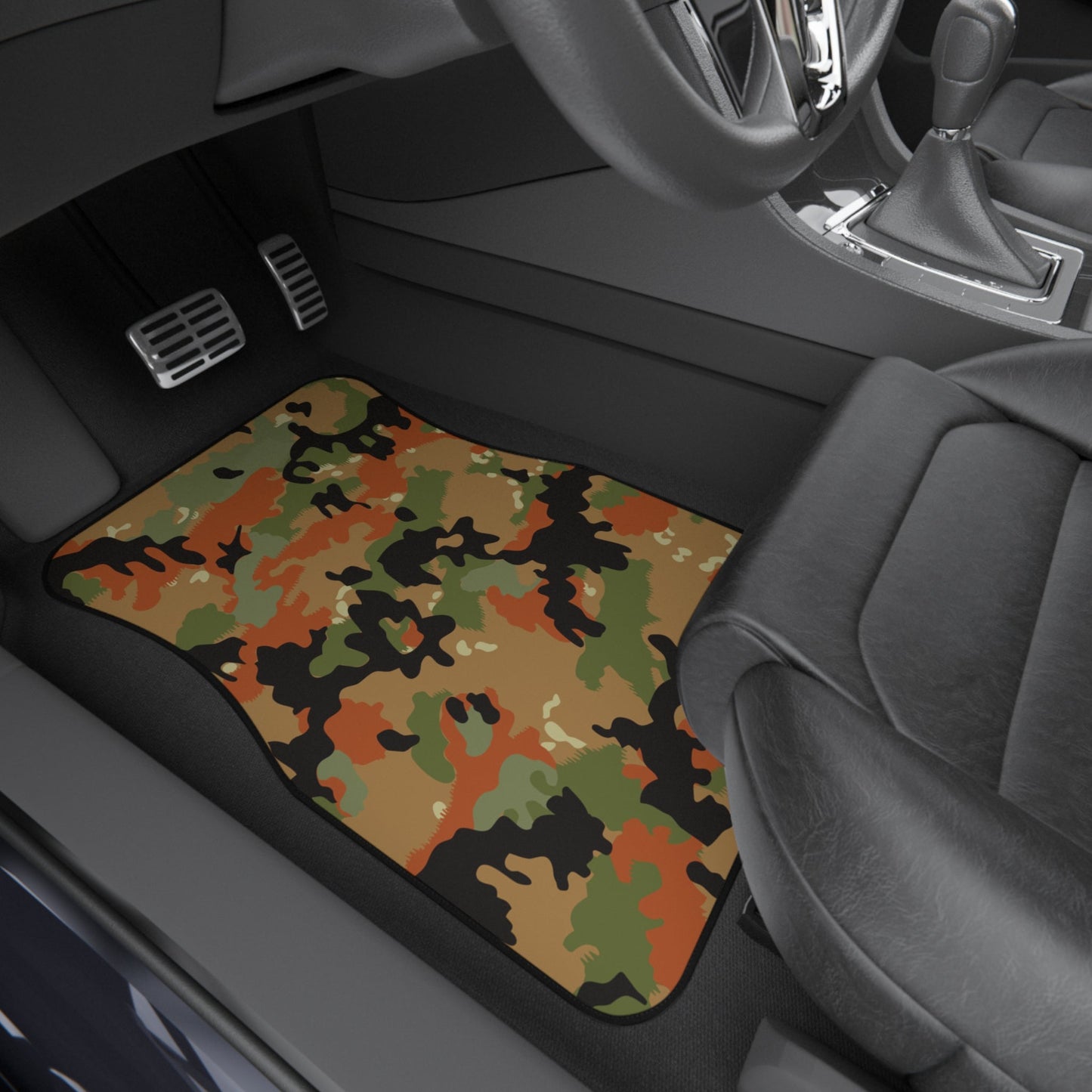 Leibermuster Camo Front Seat Car Mats (Set of 2) _ Concealing Coloration