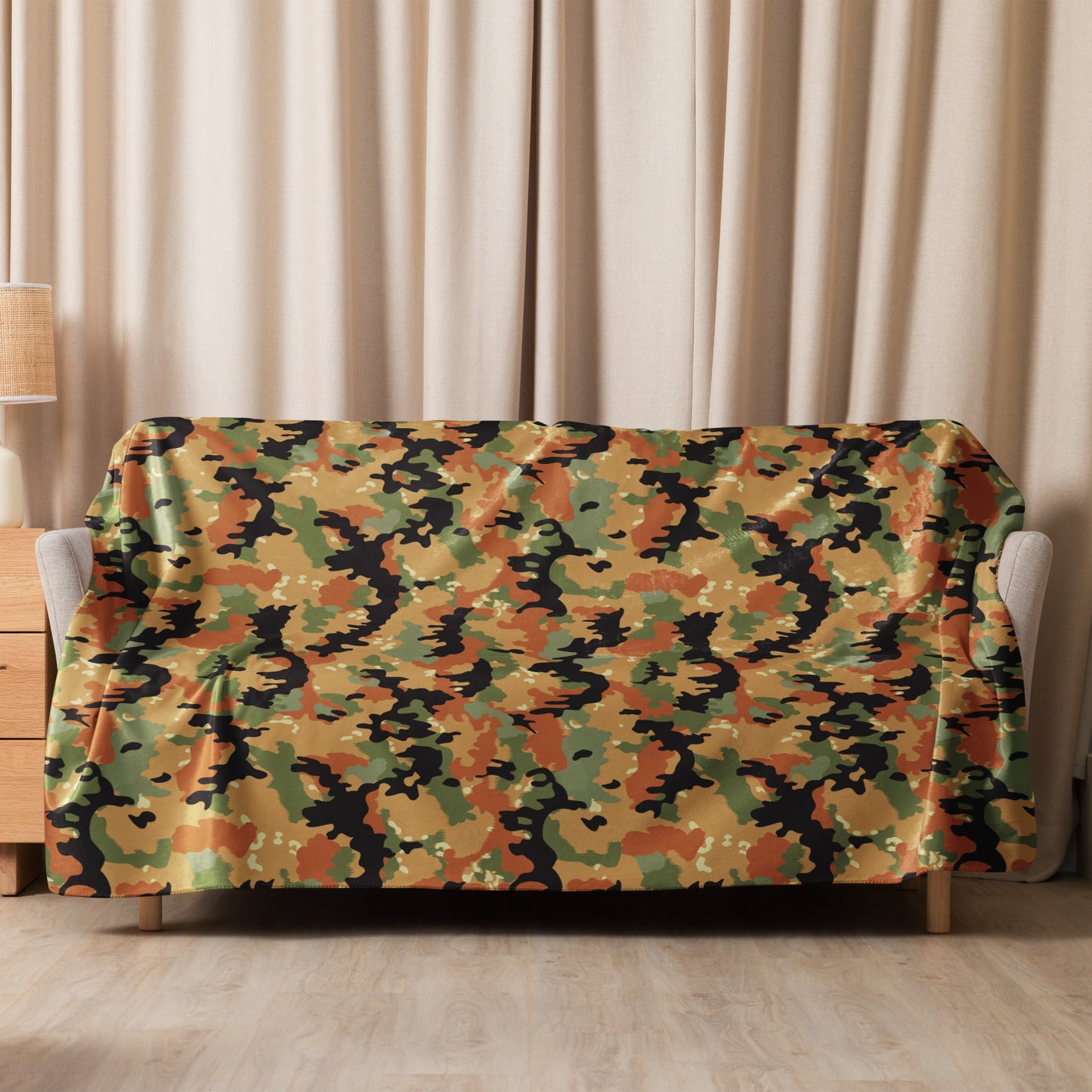 Leibermuster Camo Sherpa Blanket 60” × 80” - Concealing Coloration
