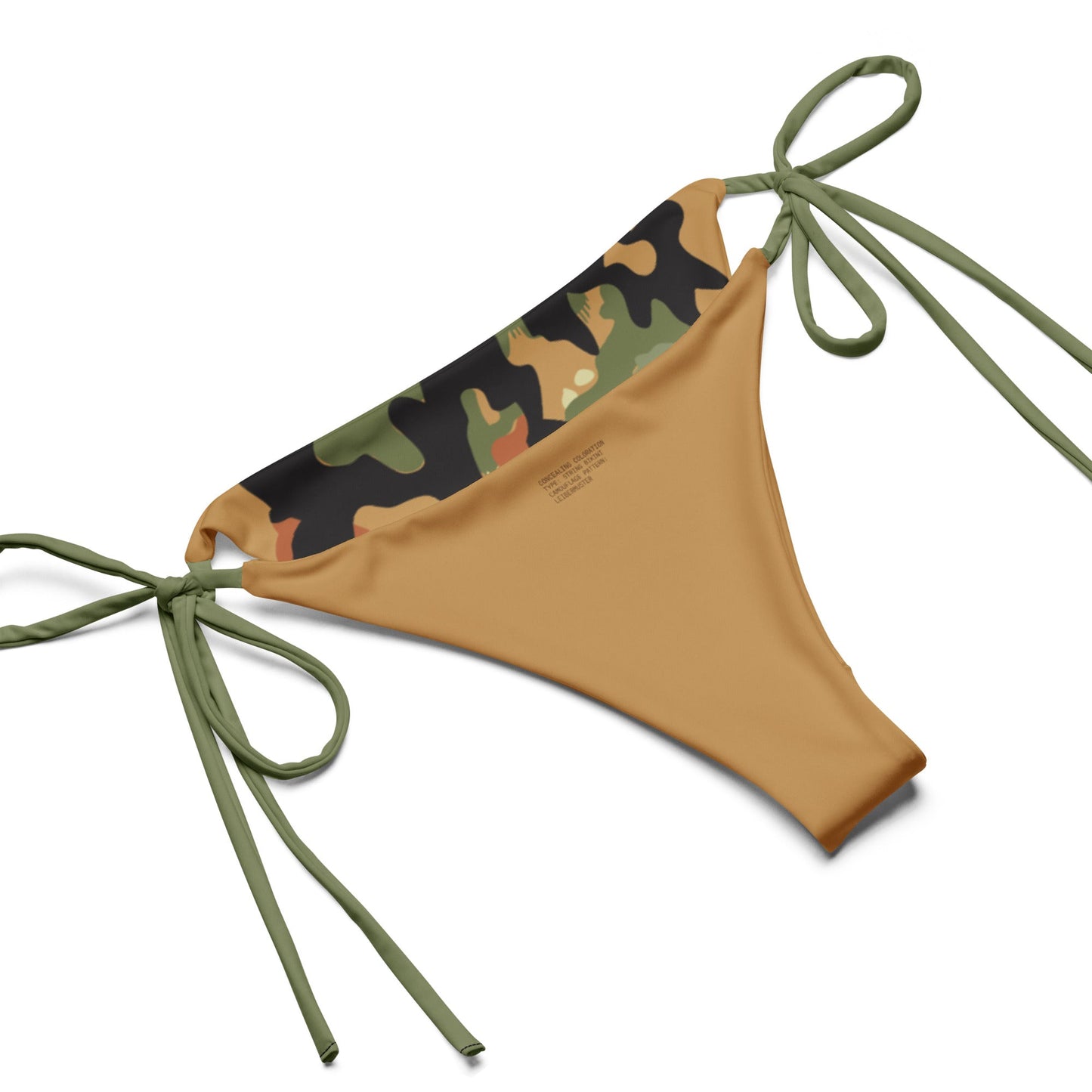 Leibermuster Camo String Bikini Set - inside label bottom detail