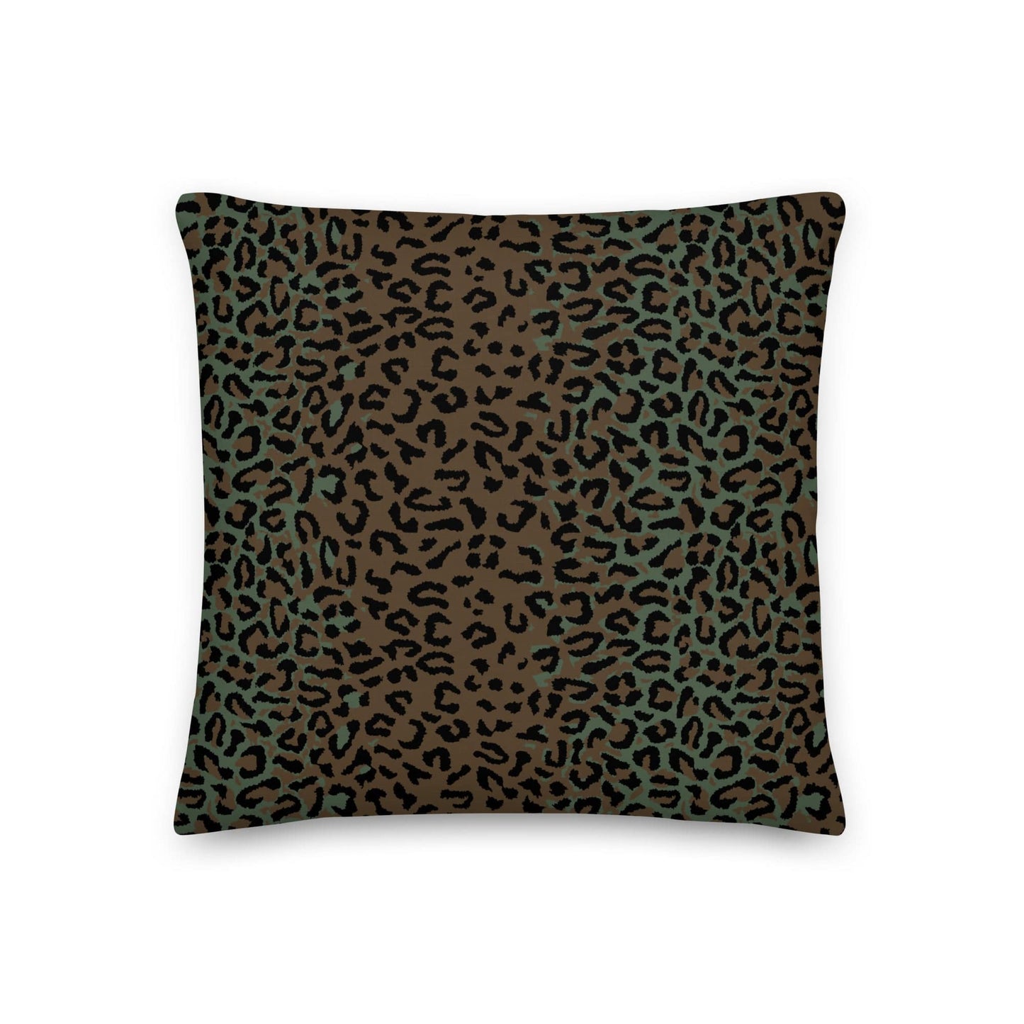 Leopard Spot Camo 18" Throw Pillow _ Concealing Coloration