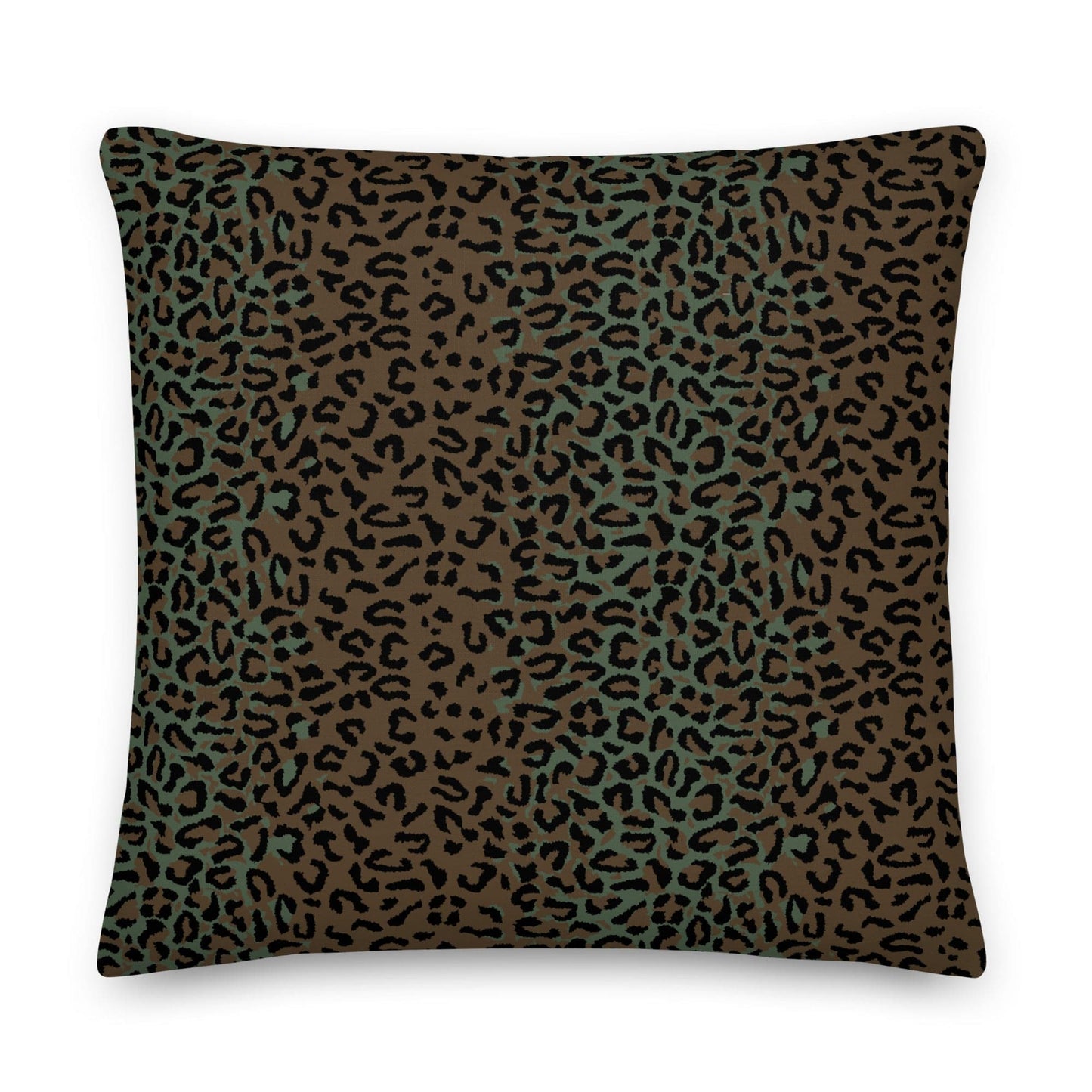 Leopard Spot Camo 22" Throw Pillow _ Concealing Coloration
