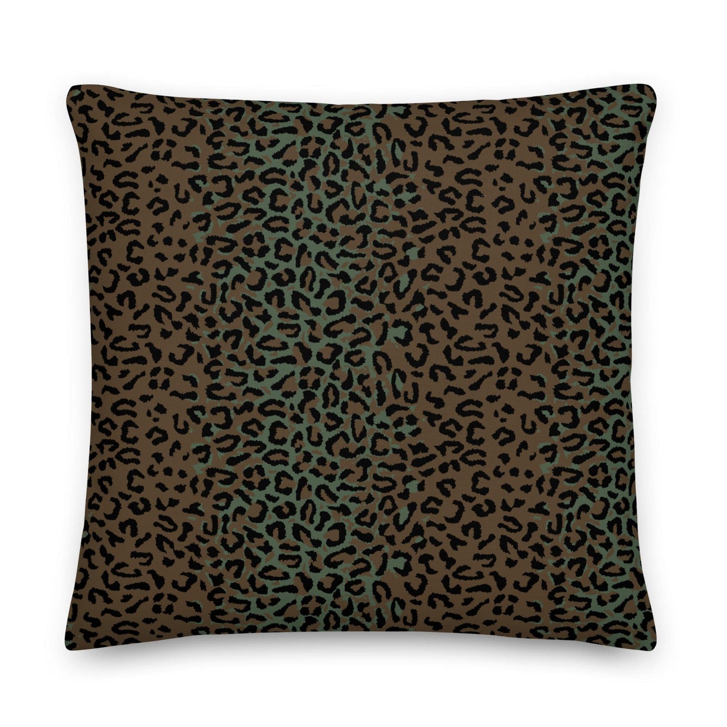 Leopard Spot Camo 22" Throw Pillow _ Concealing Coloration