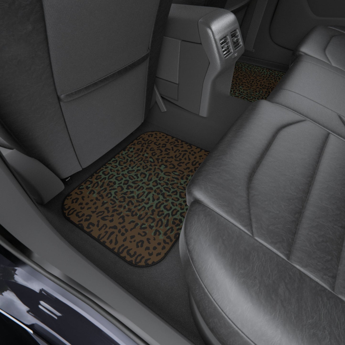 Leopard Spot Camo All-Weather Car Mats (Set of 4) _ Concealing Coloration