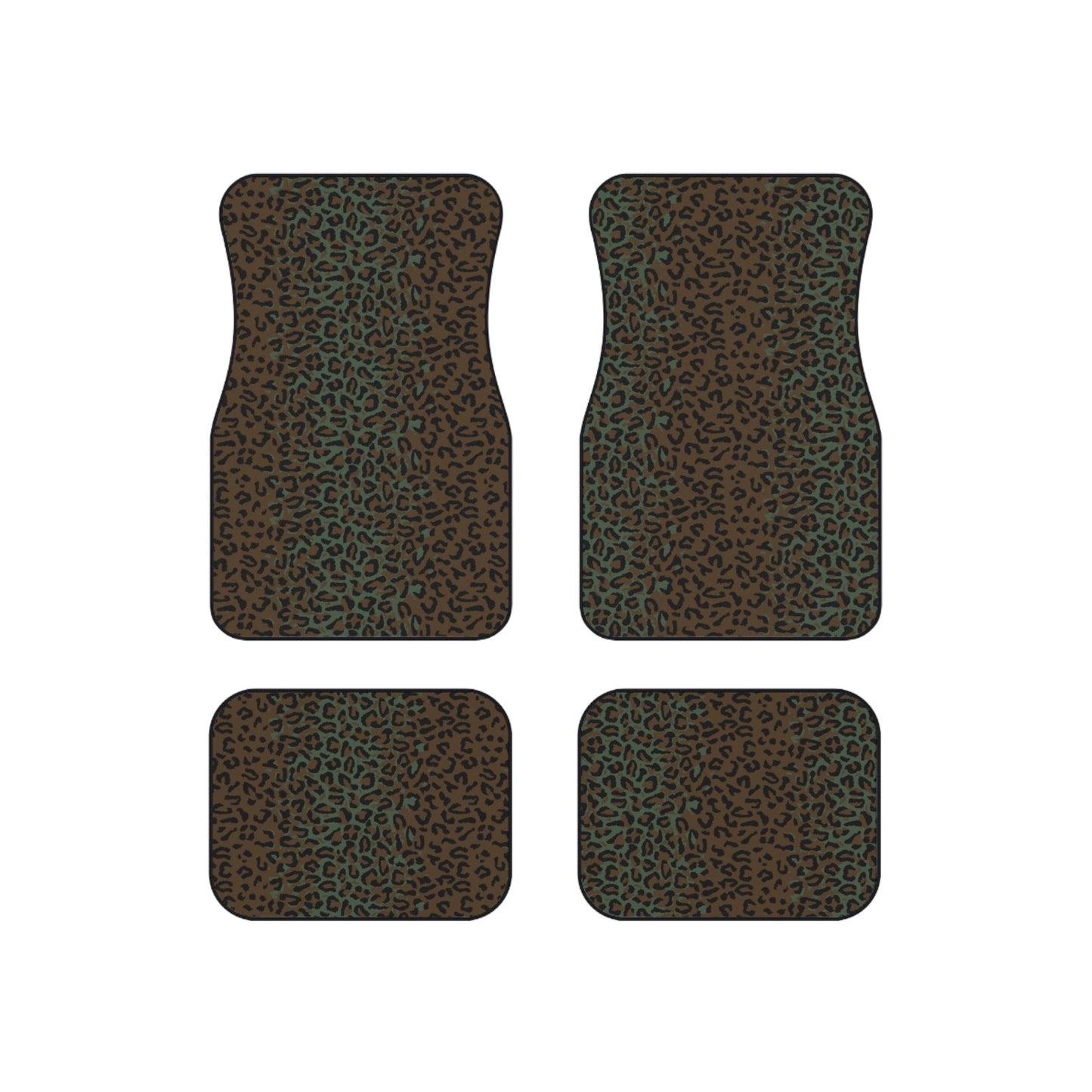 Leopard Spot Camo All-Weather Car Mats (Set of 4) _ Concealing Coloration