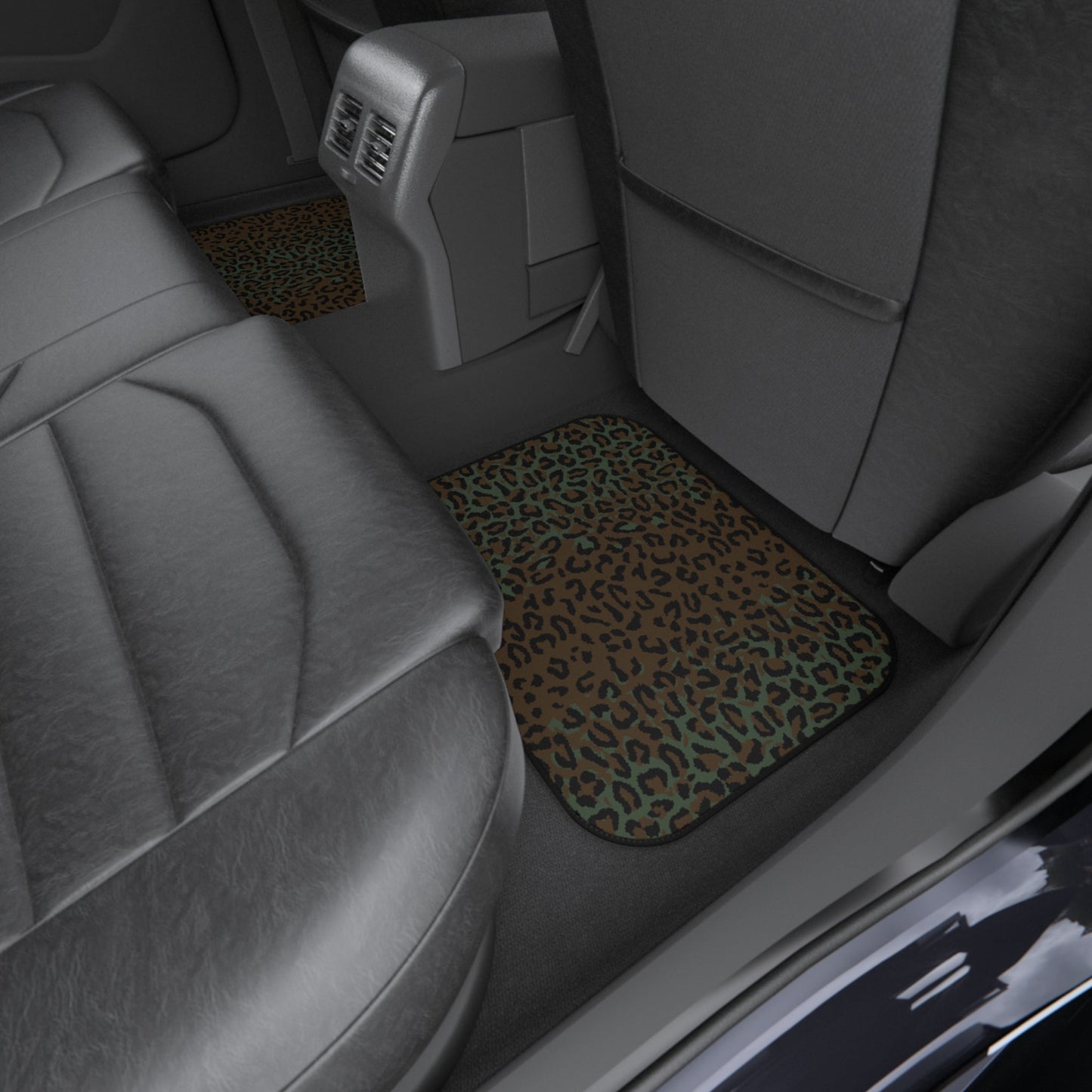 Leopard Spot Camo All-Weather Car Mats (Set of 4) _ Concealing Coloration