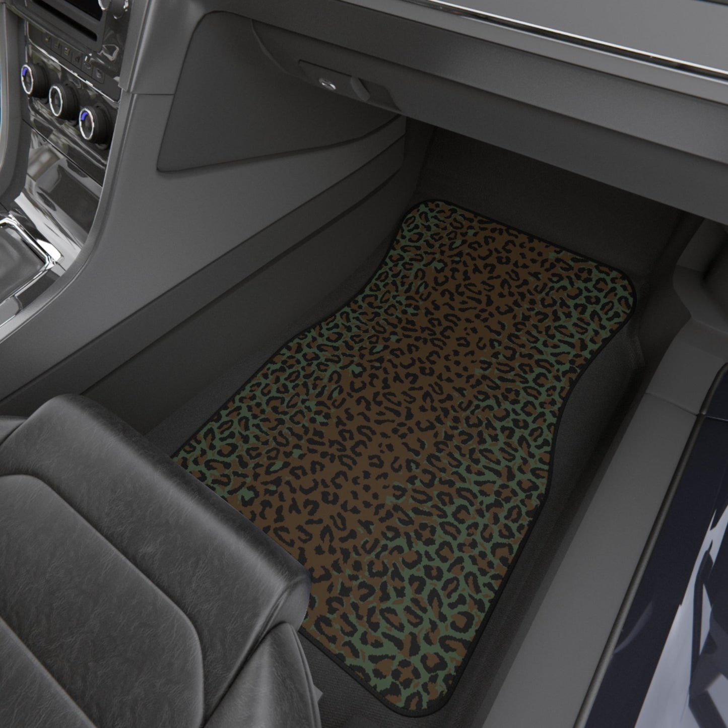Leopard Spot Camo All-Weather Car Mats (Set of 4) _ Concealing Coloration