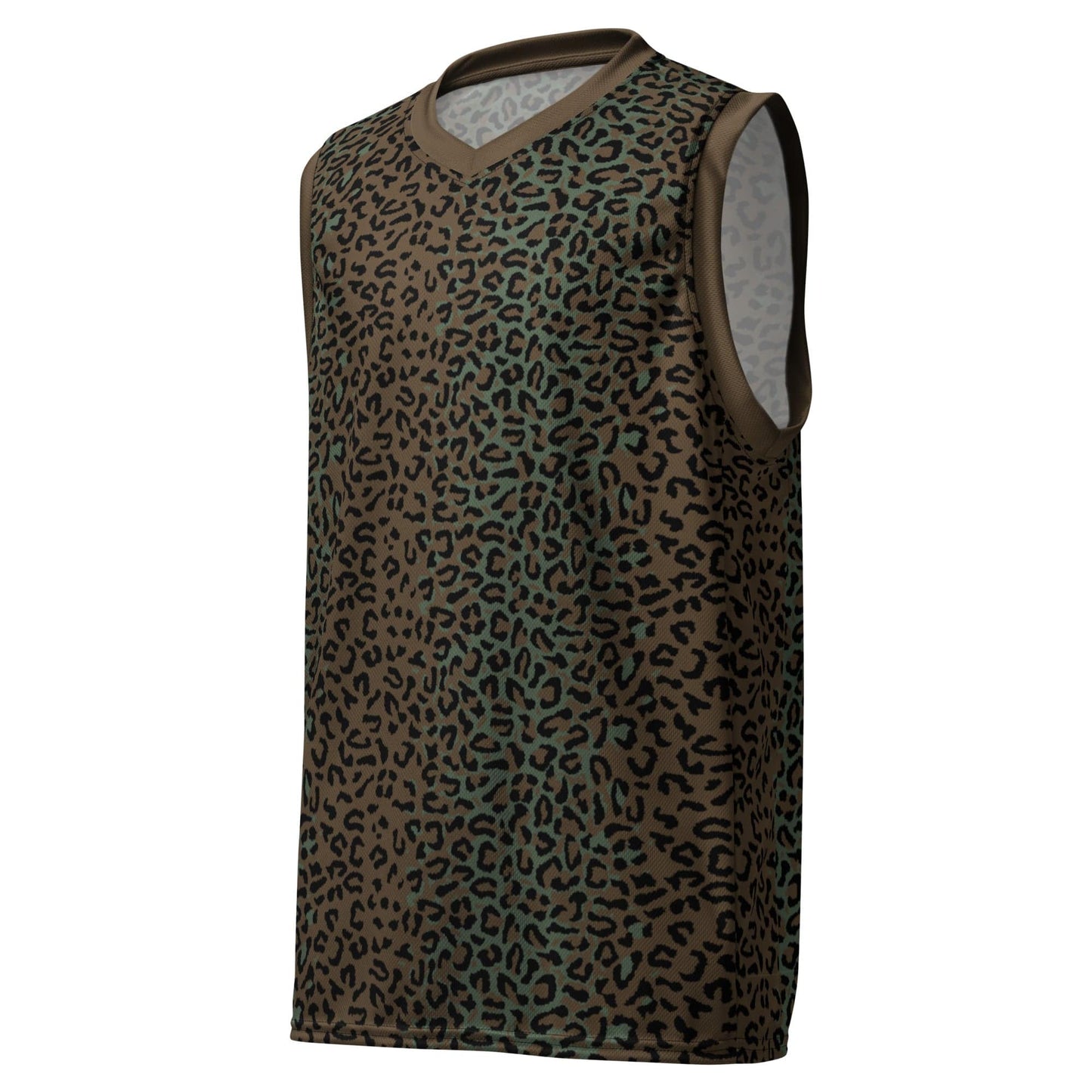 Leopard Spot Camo Basketball Jersey _ Concealing Coloration