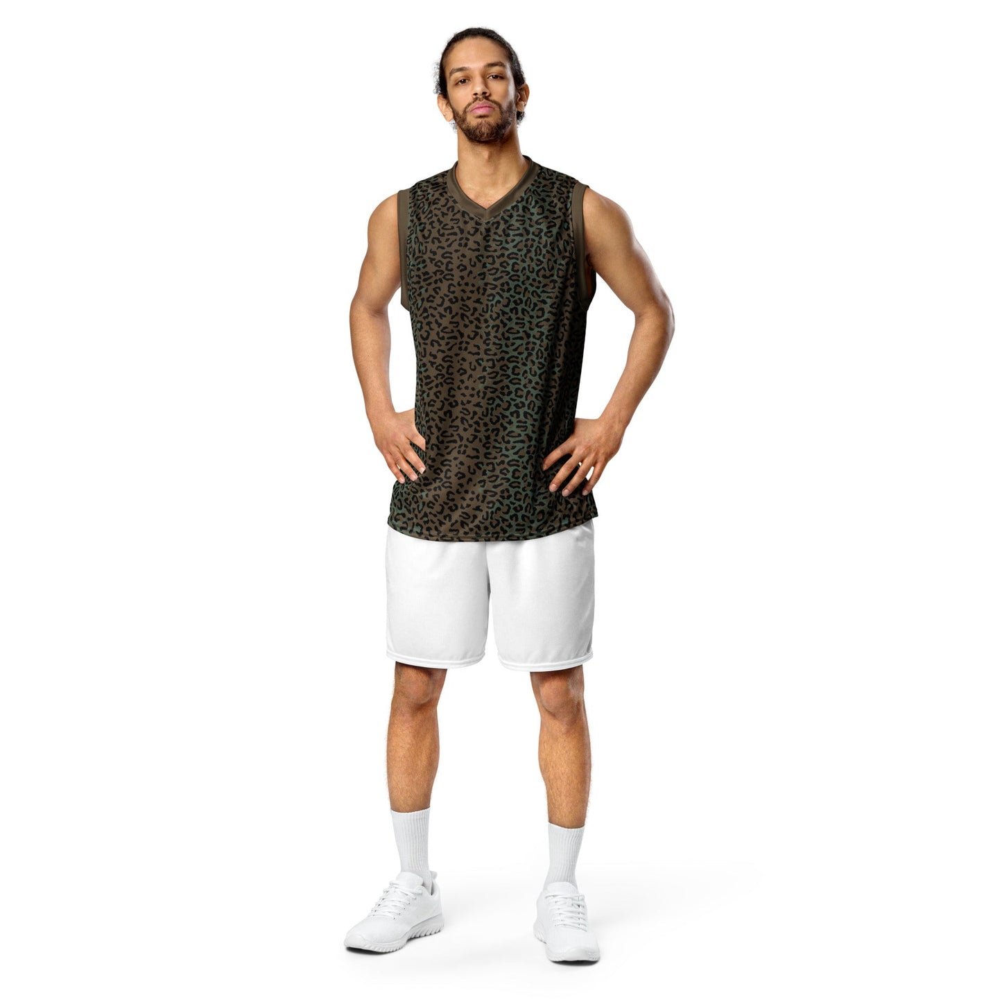 Leopard Spot Camo Basketball Jersey _ Concealing Coloration
