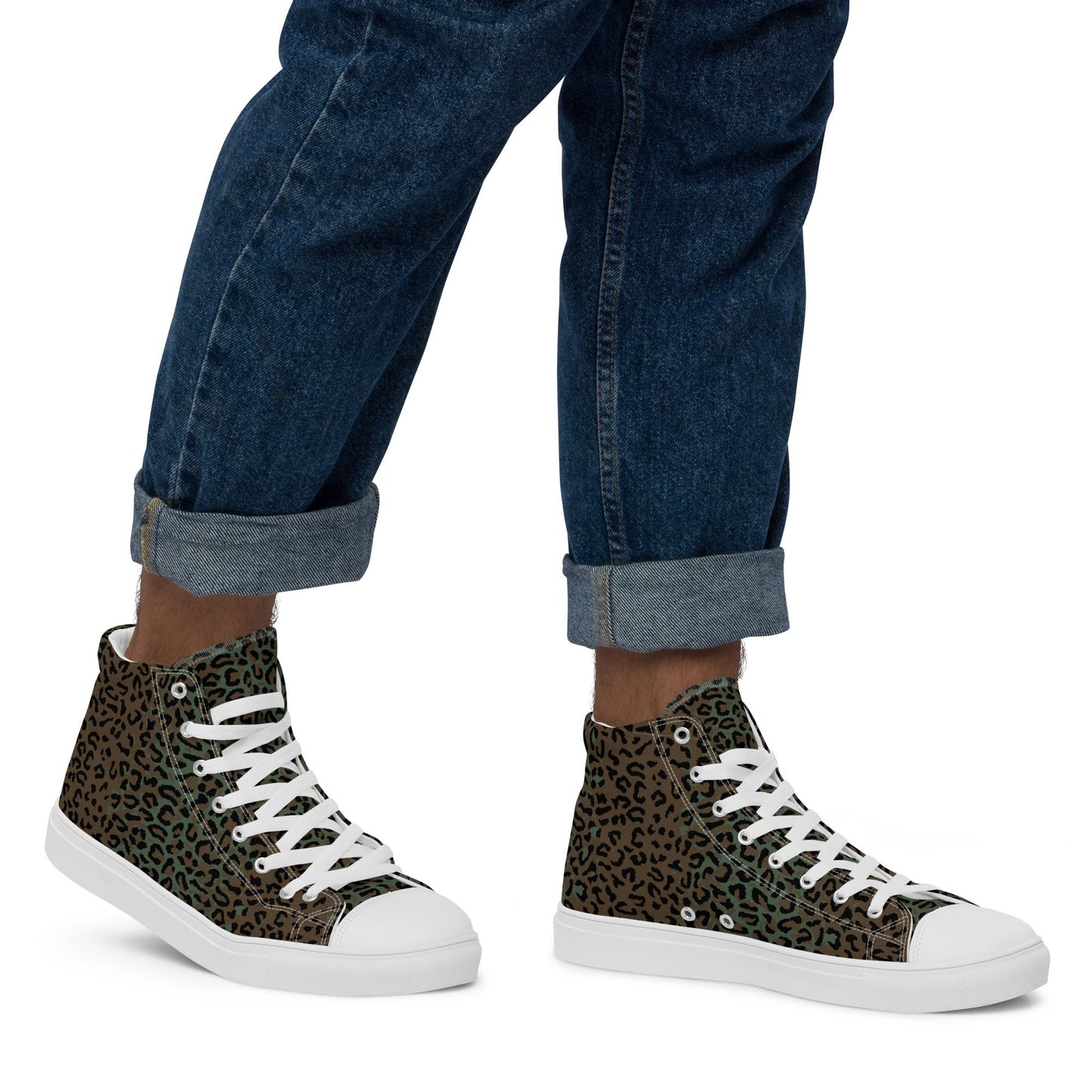 Leopard Spot Camo Men's Sneaker Hi - Concealing Coloration