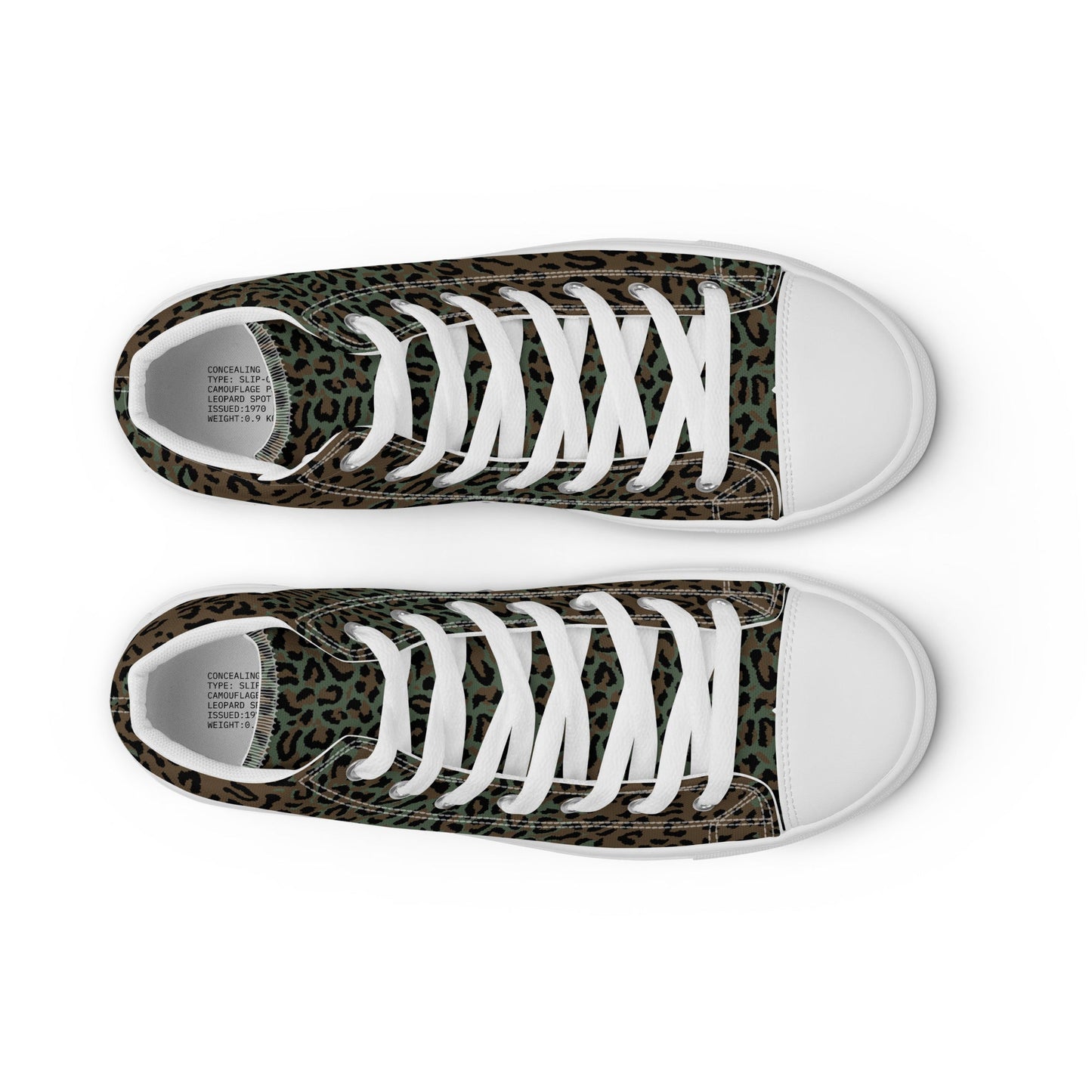 Leopard Spot Camo Men's Sneaker Hi - Concealing Coloration