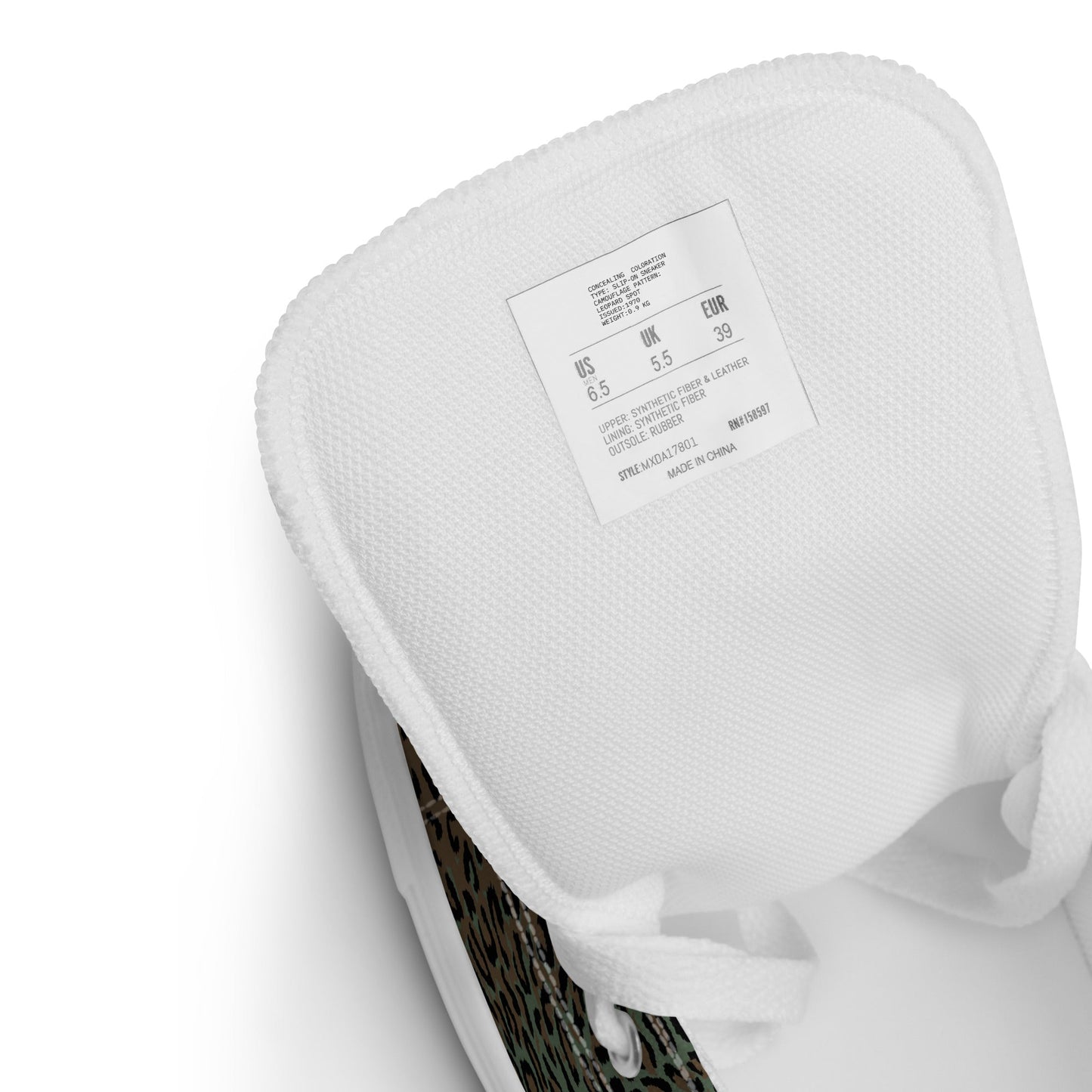 Leopard Spot Camo Men's Sneaker Hi - Concealing Coloration