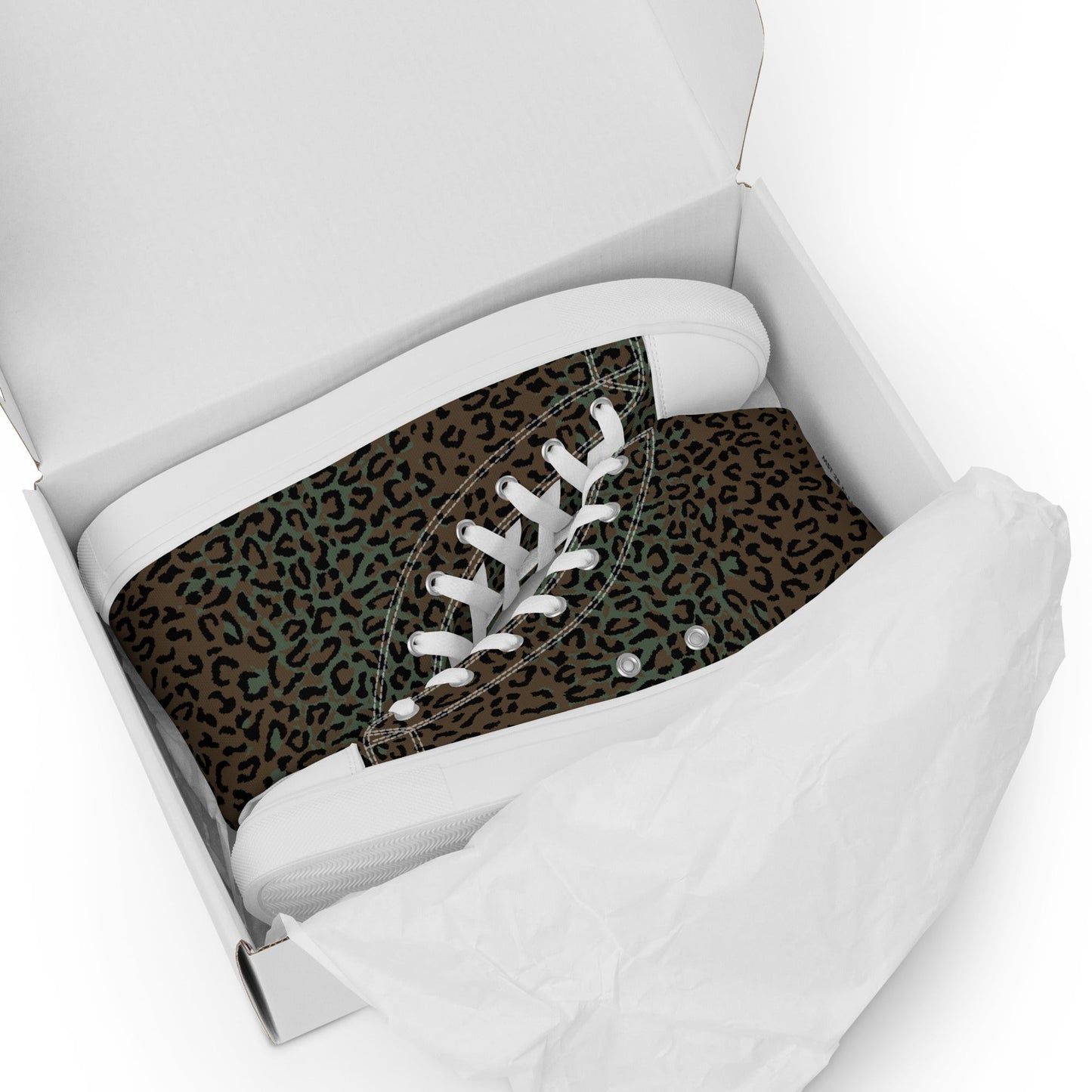 Leopard Spot Camo Men's Sneaker Hi - Concealing Coloration