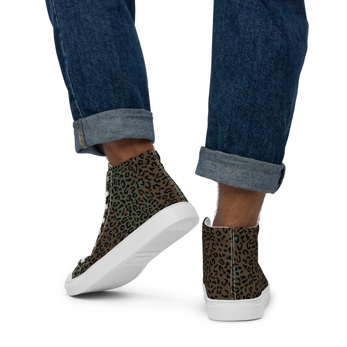 Leopard Spot Camo Men's Sneaker Hi - Concealing Coloration