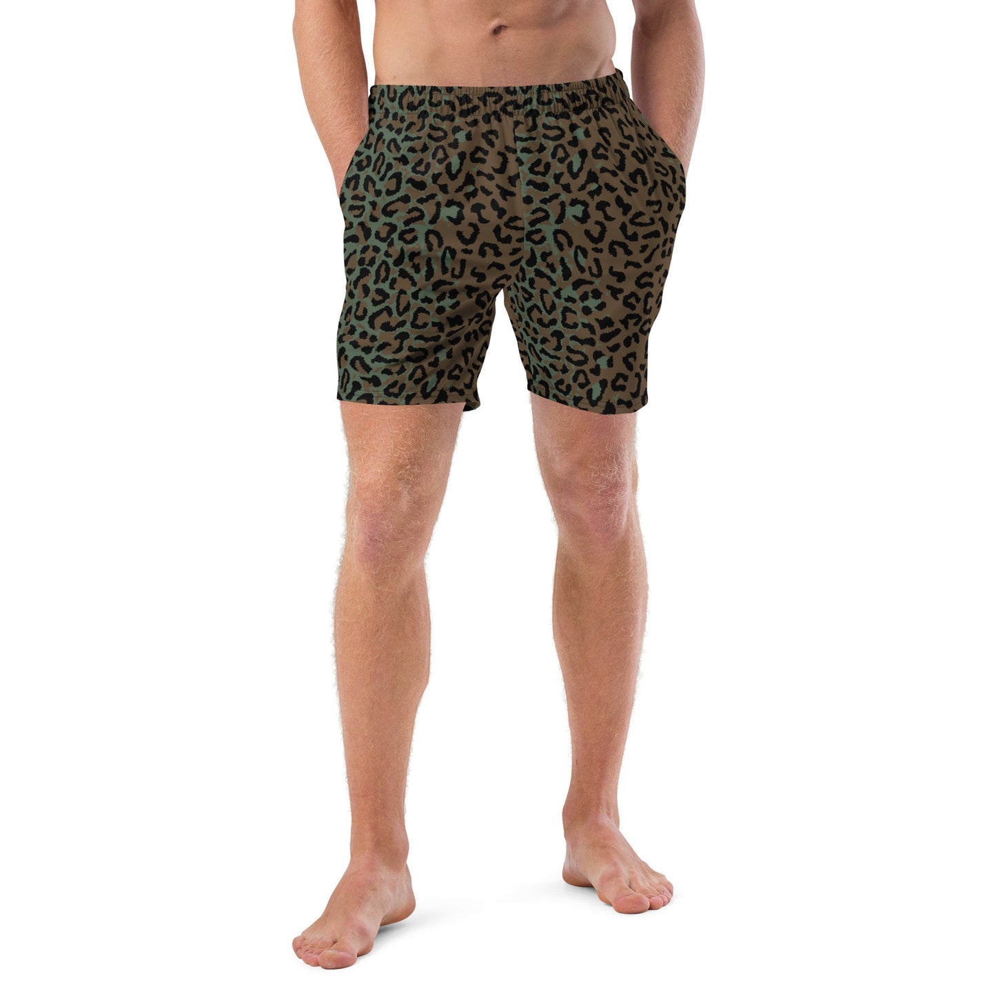 Leopard Spot Camo Swim Trunks _ Concealing Coloration