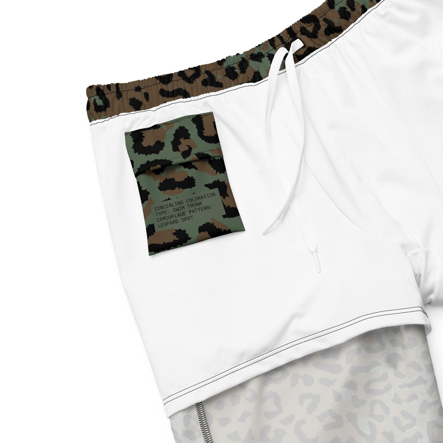 Leopard Spot Camo Swim Trunks _ Concealing Coloration