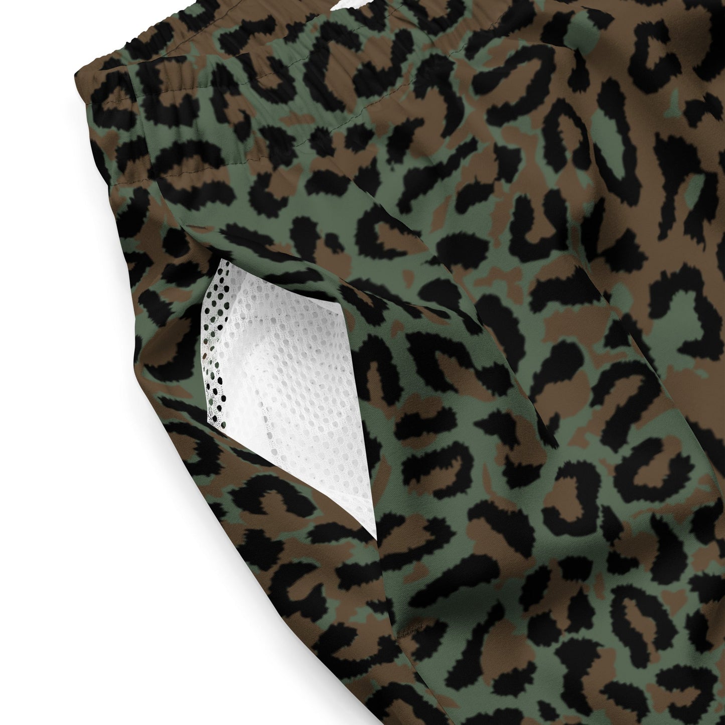 Leopard Spot Camo Swim Trunks _ Concealing Coloration