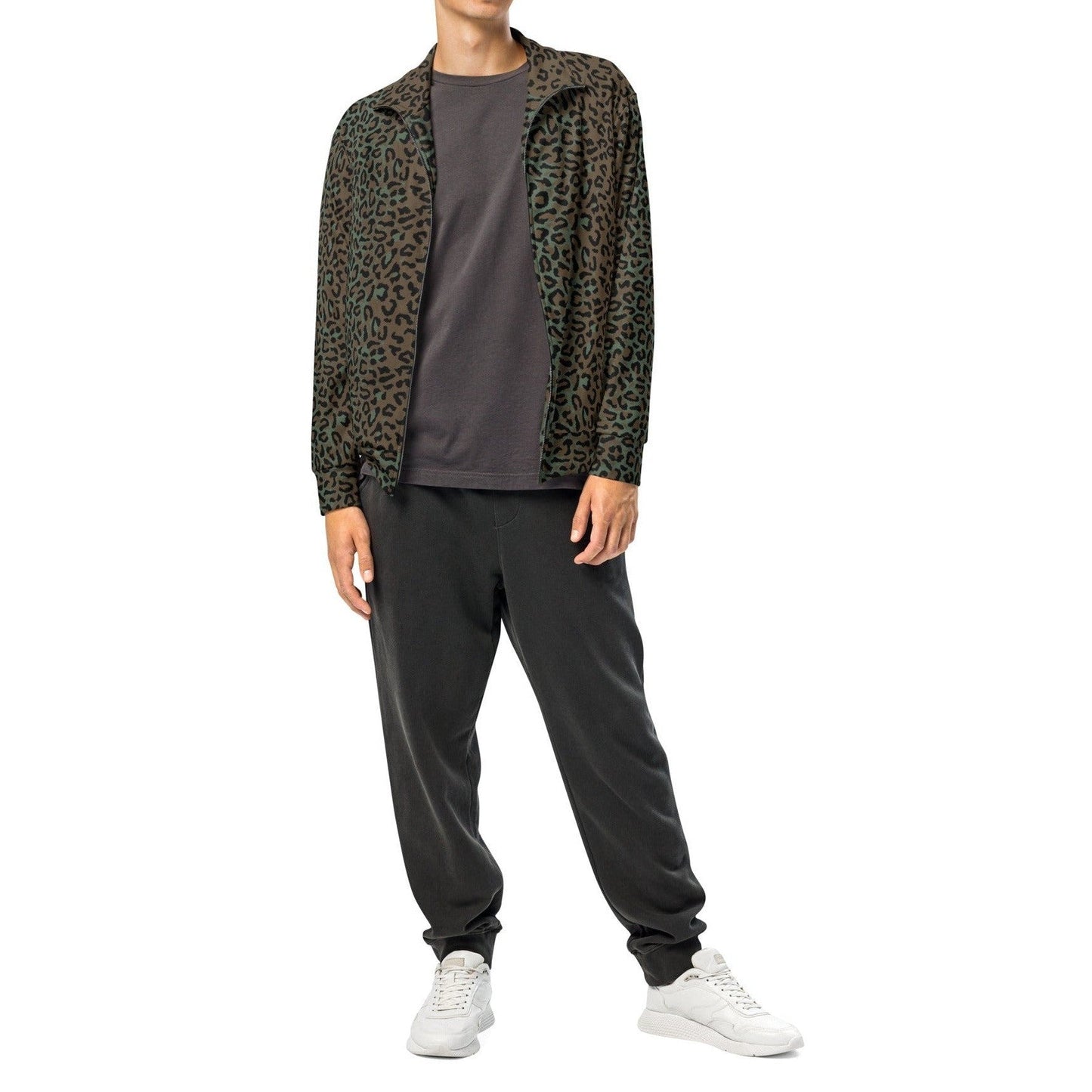 Leopard Spot Camo Track Jacket _ Concealing Coloration