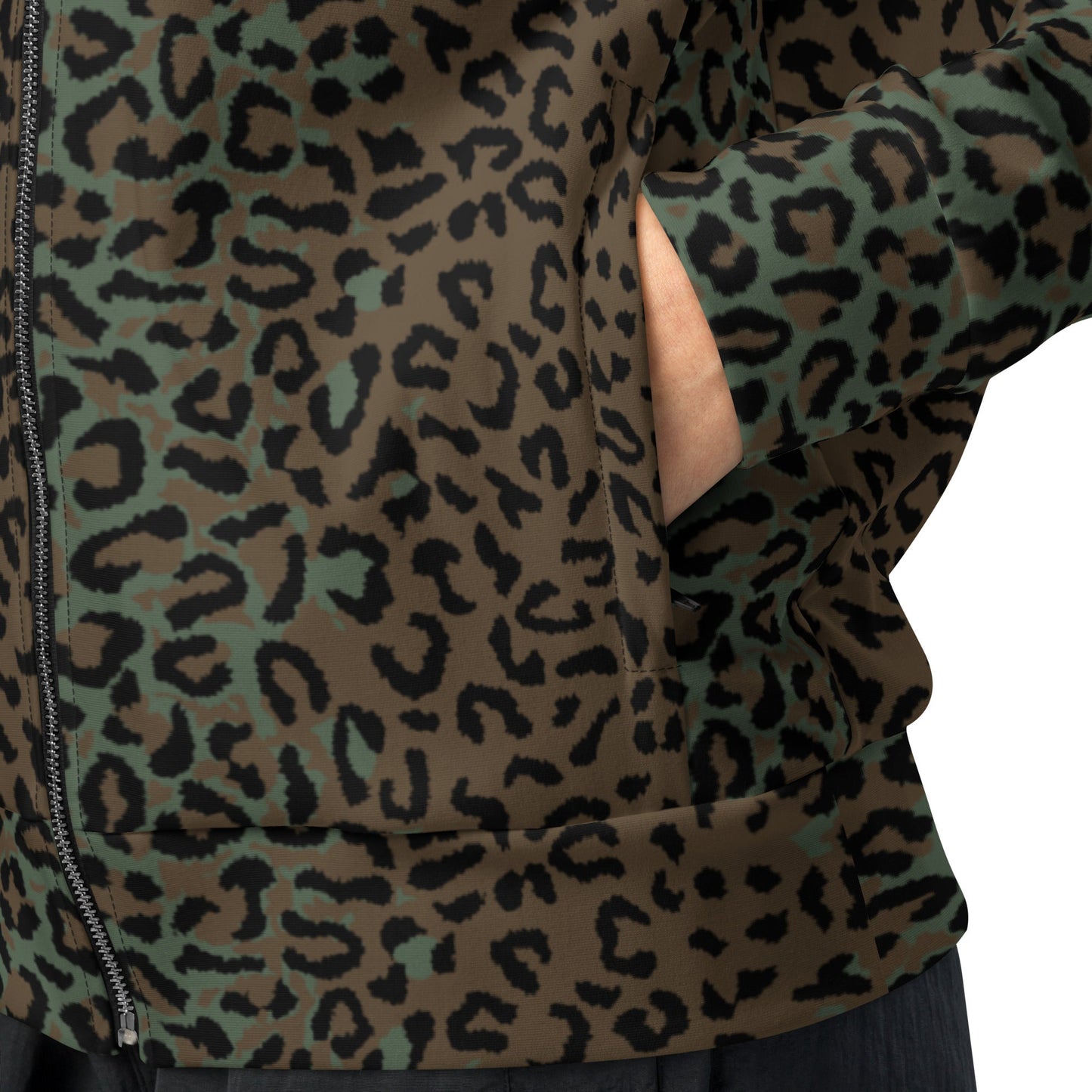 Leopard Spot Camo Track Jacket _ Concealing Coloration