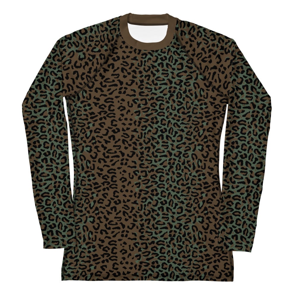 Leopard Spot Camo Women's Long-sleeve Base Layer _ Concealing Coloration