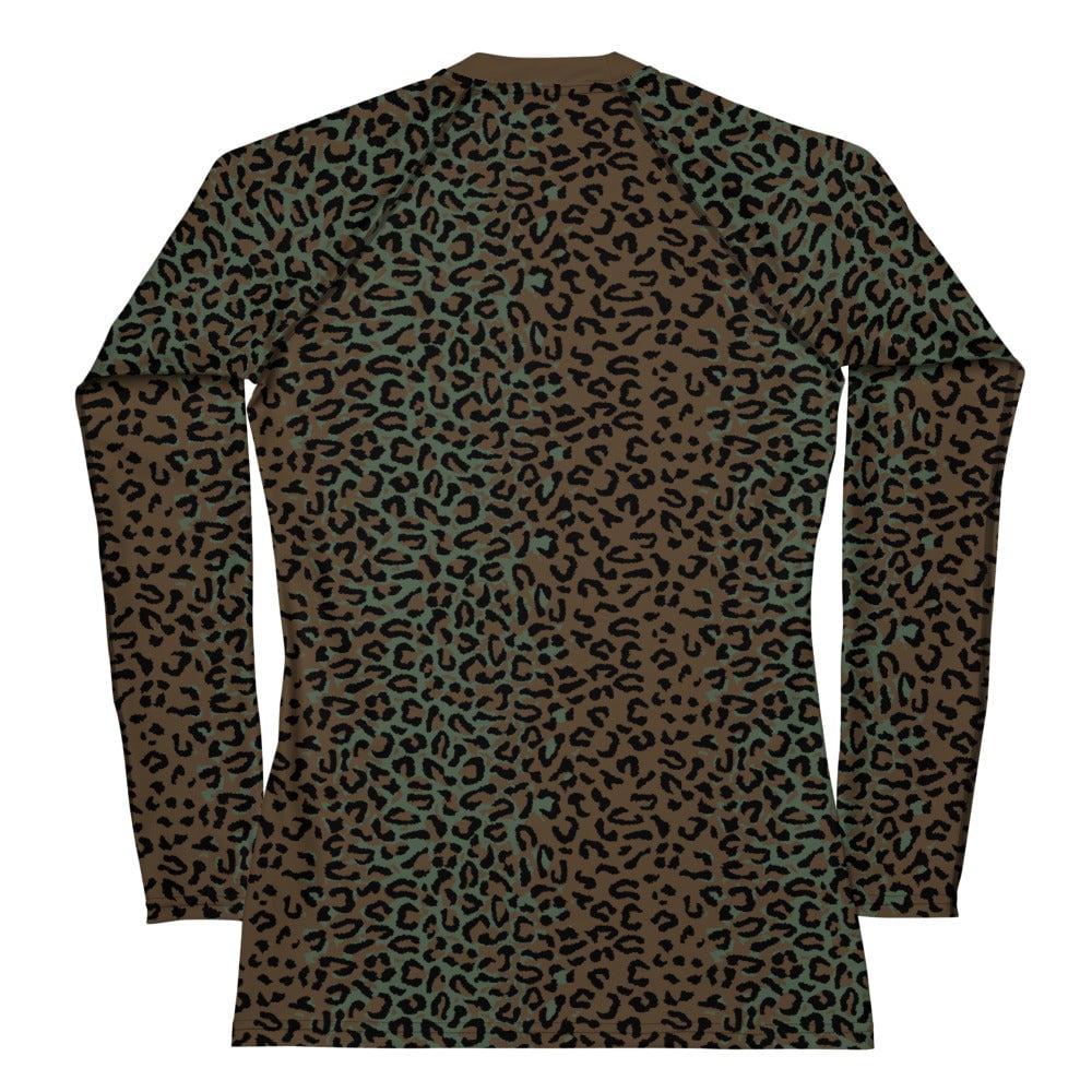Leopard Spot Camo Women's Long-sleeve Base Layer _ Concealing Coloration