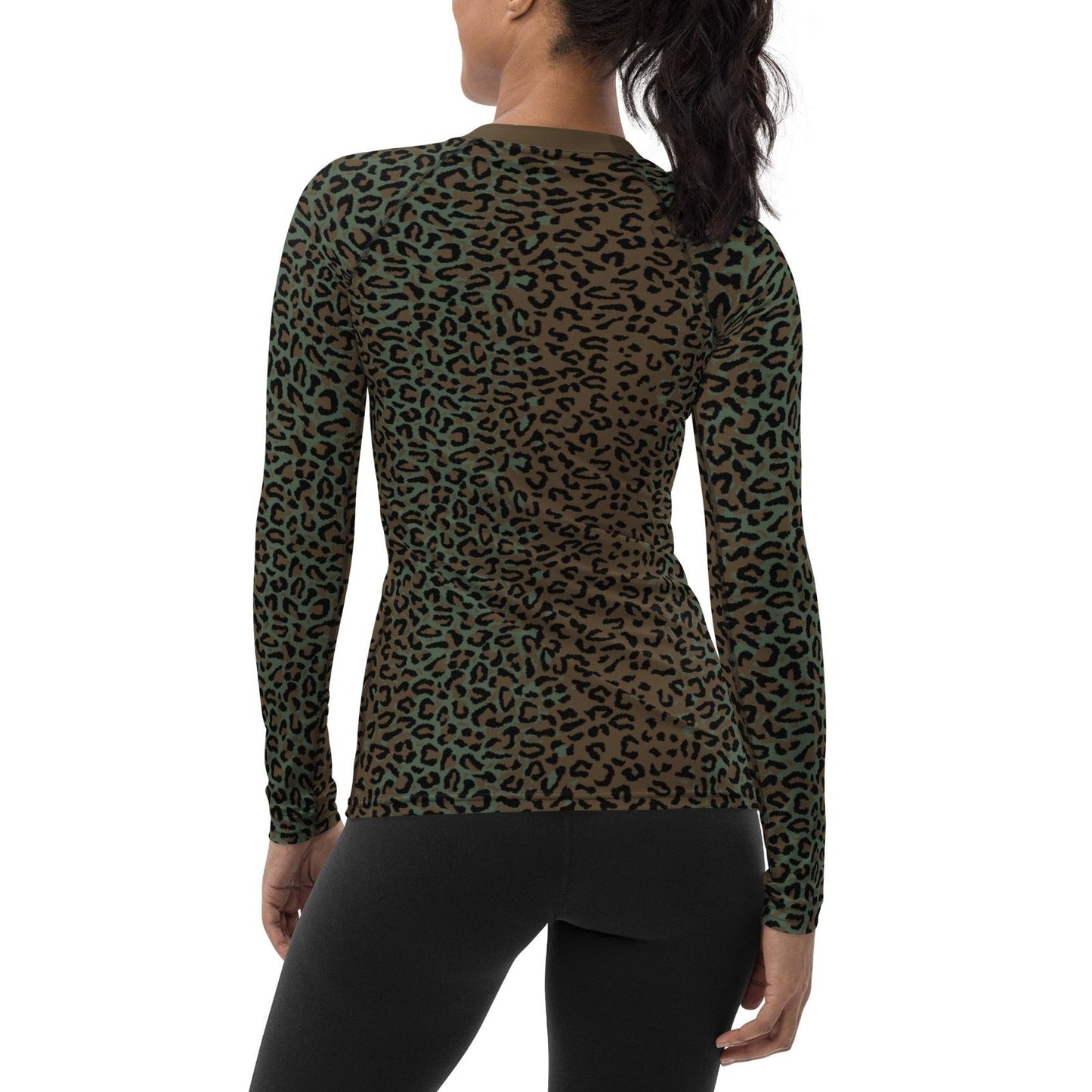 Leopard Spot Camo Women's Long-sleeve Base Layer _ Concealing Coloration